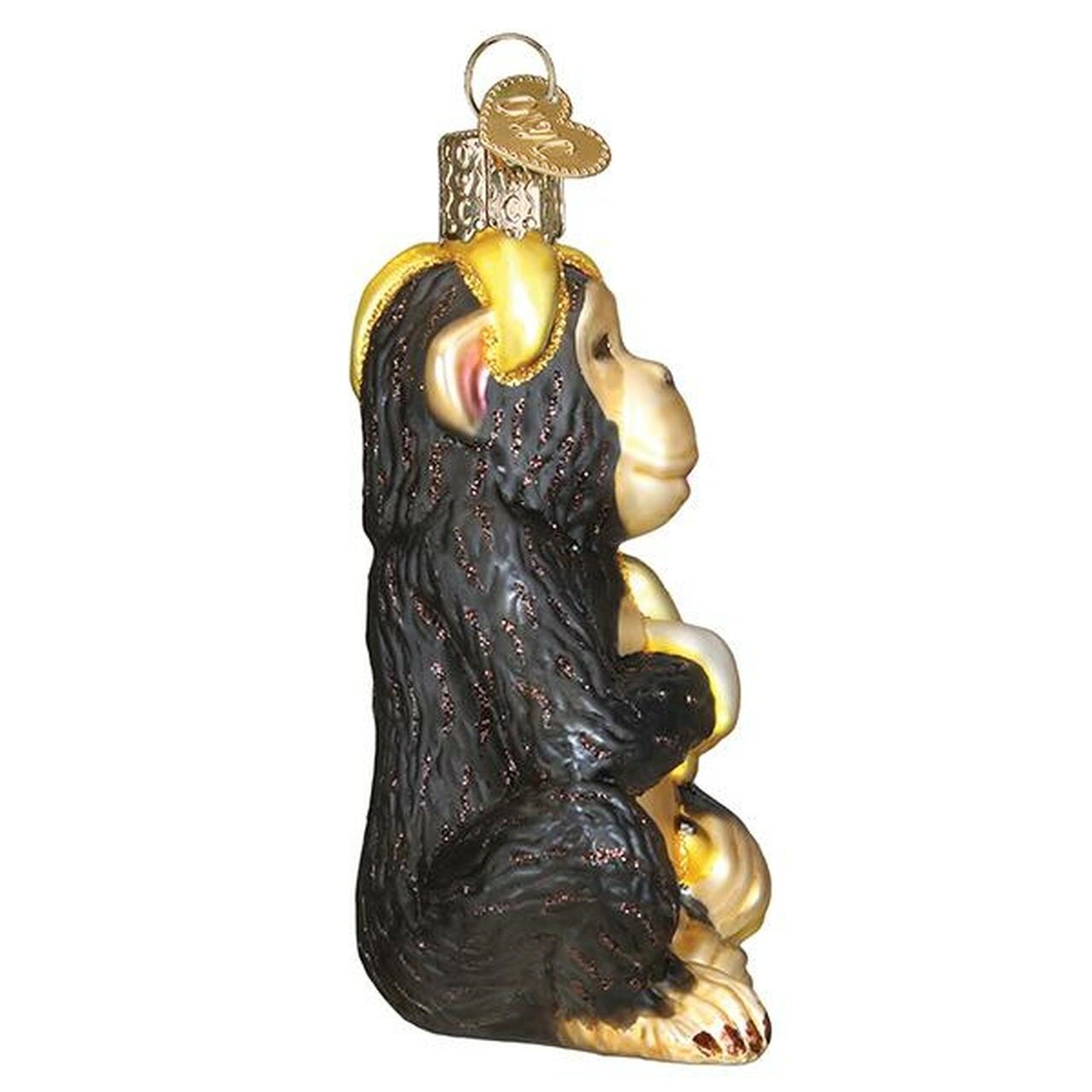 Old World Christmas Blown Glass Ornament for Christmas Tree, Chimpanzee
