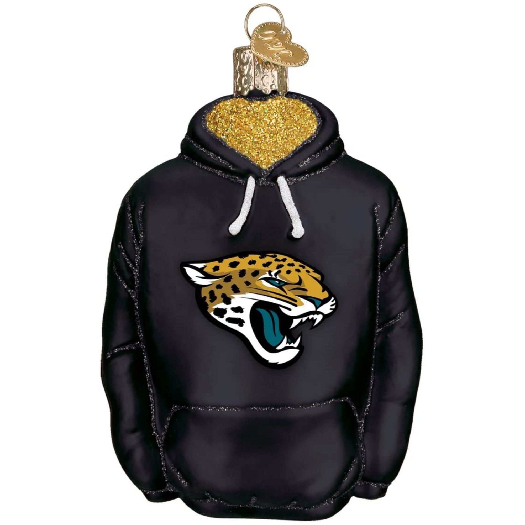 Old World Christmas Blown Glass Ornament for Christmas Tree, Jacksonville Jaguars Hoodie