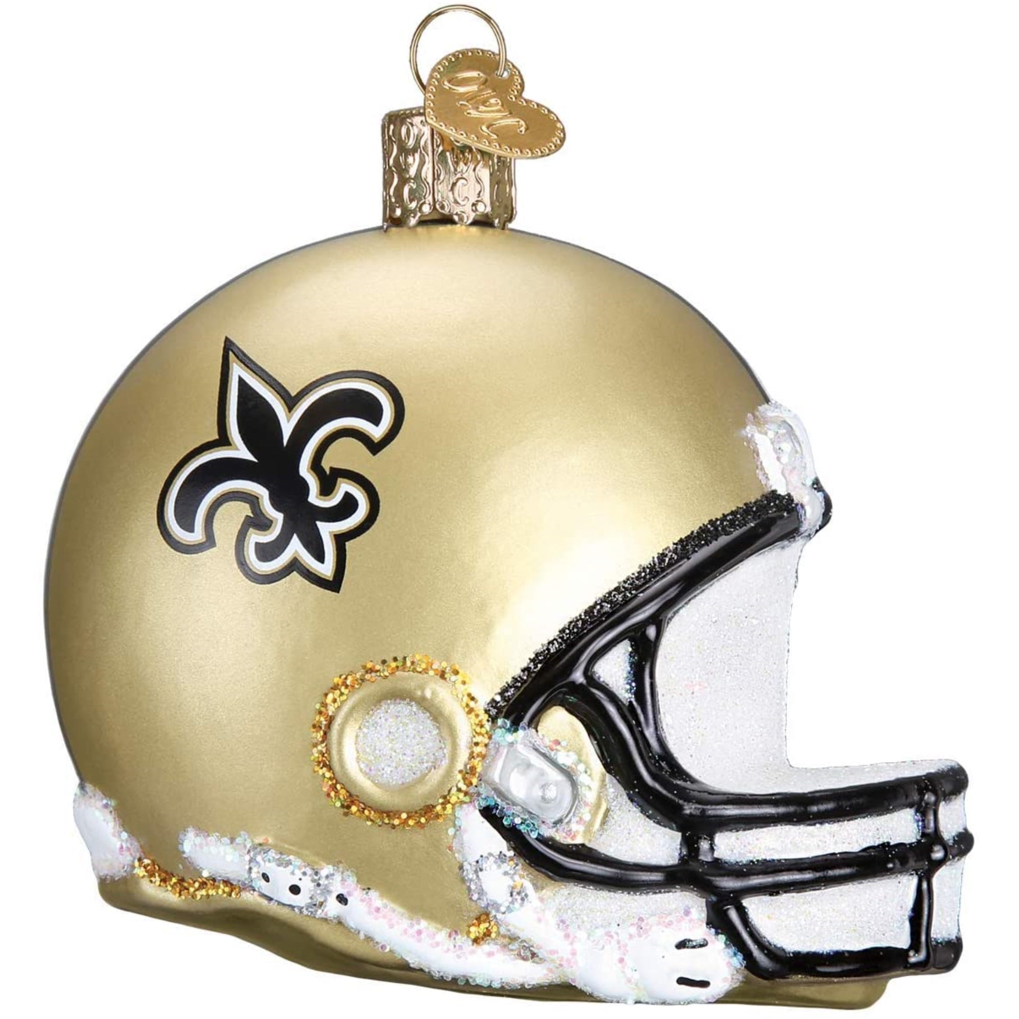 christmas football helmet New Orleans Saints Helmet Ornament