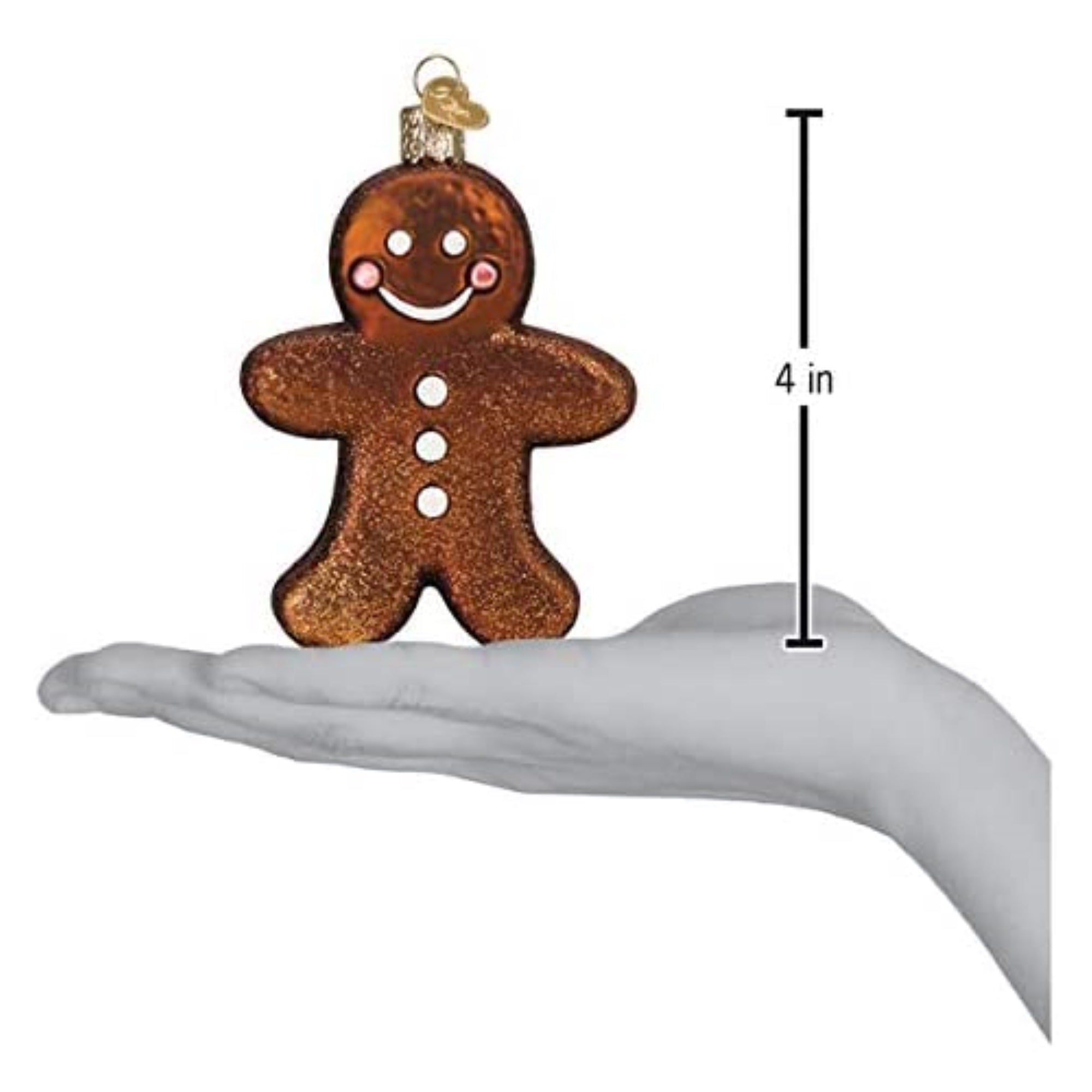 Old World Christmas Blown Glass Ornament for Christmas Tree, Gingerman