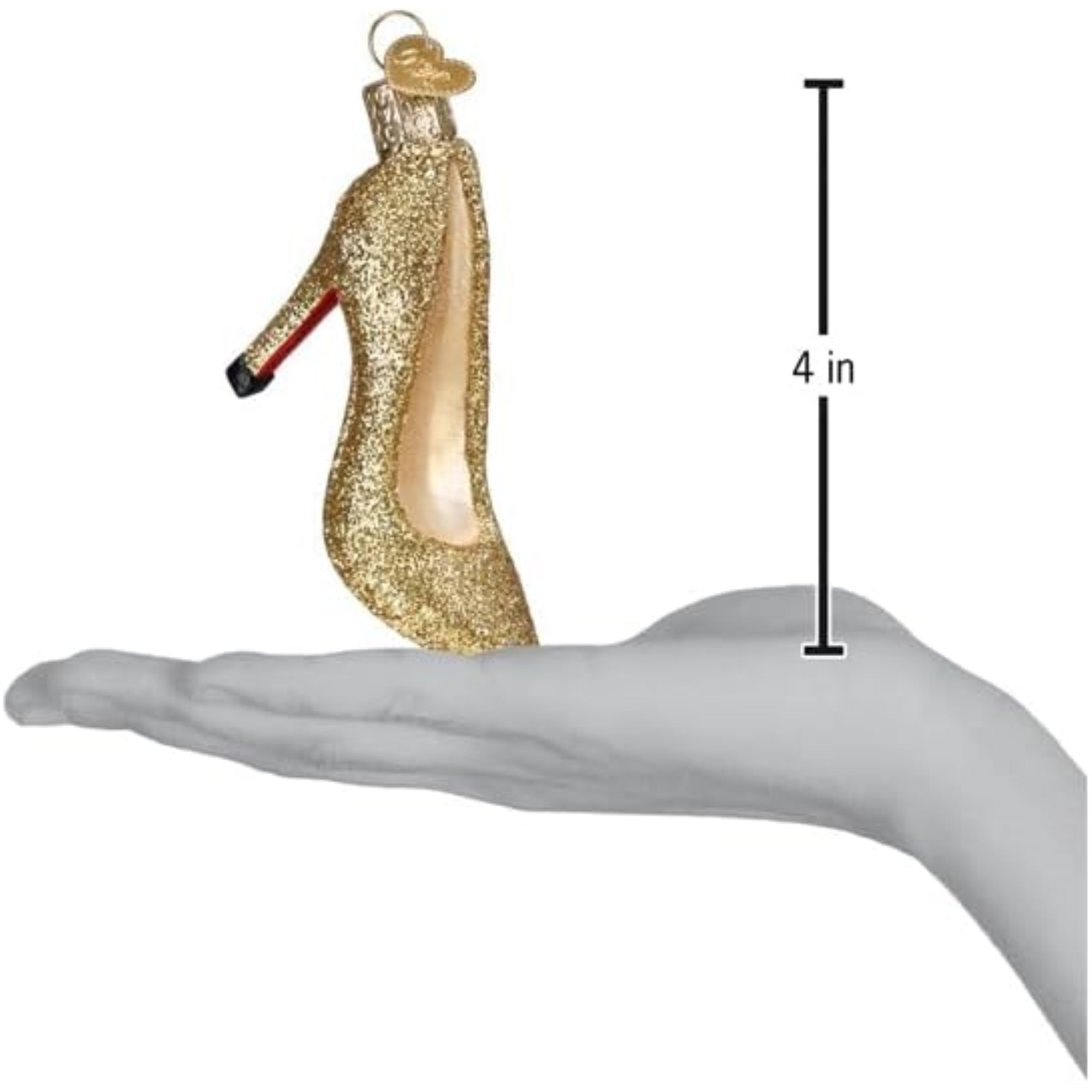 Old World Christmas Blown Glass Ornament for Christmas Tree, Glam Heel (with OWC Gift Box)