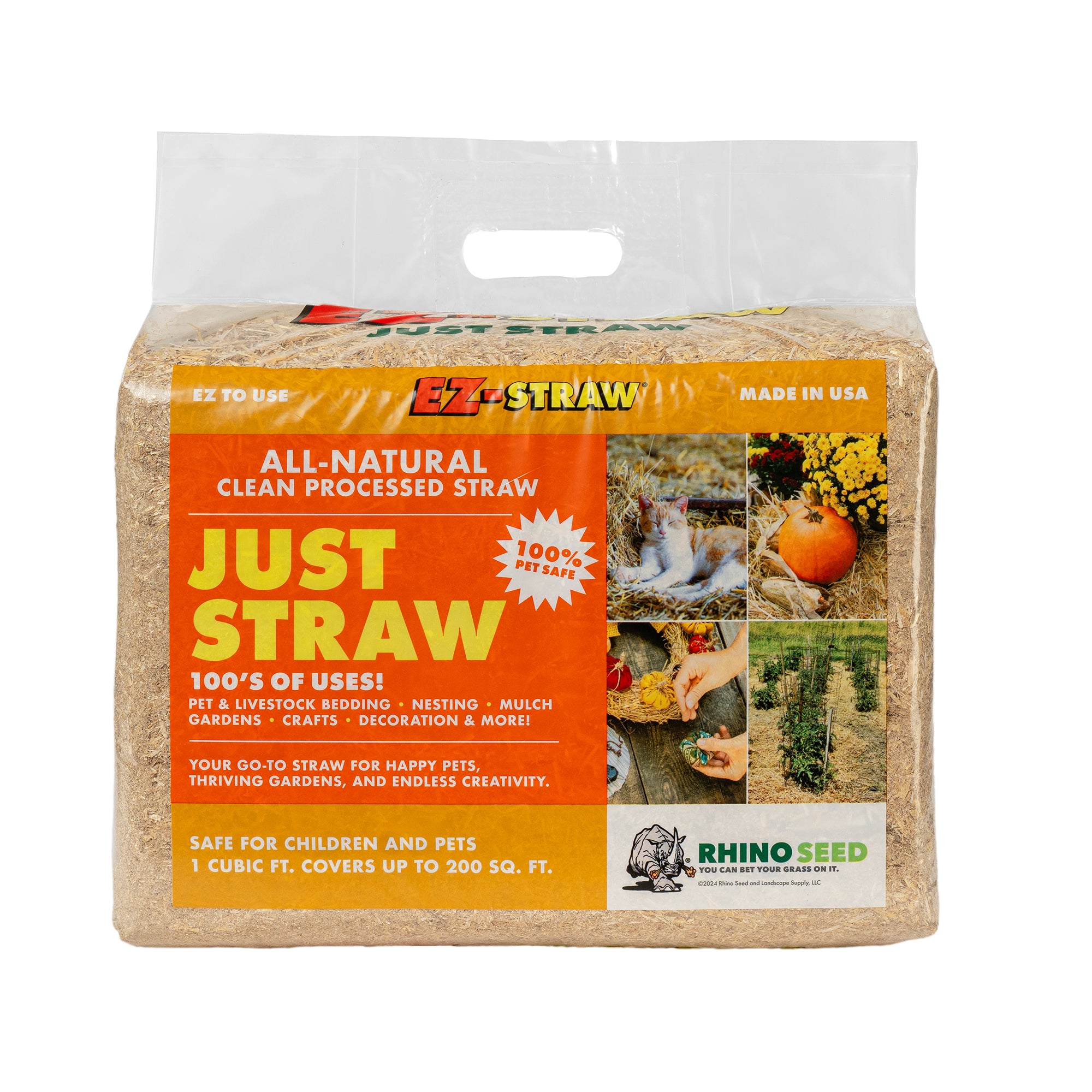 Rhino Seed & Landscaping Supply All-Purpose Straw Bale, 10 lb