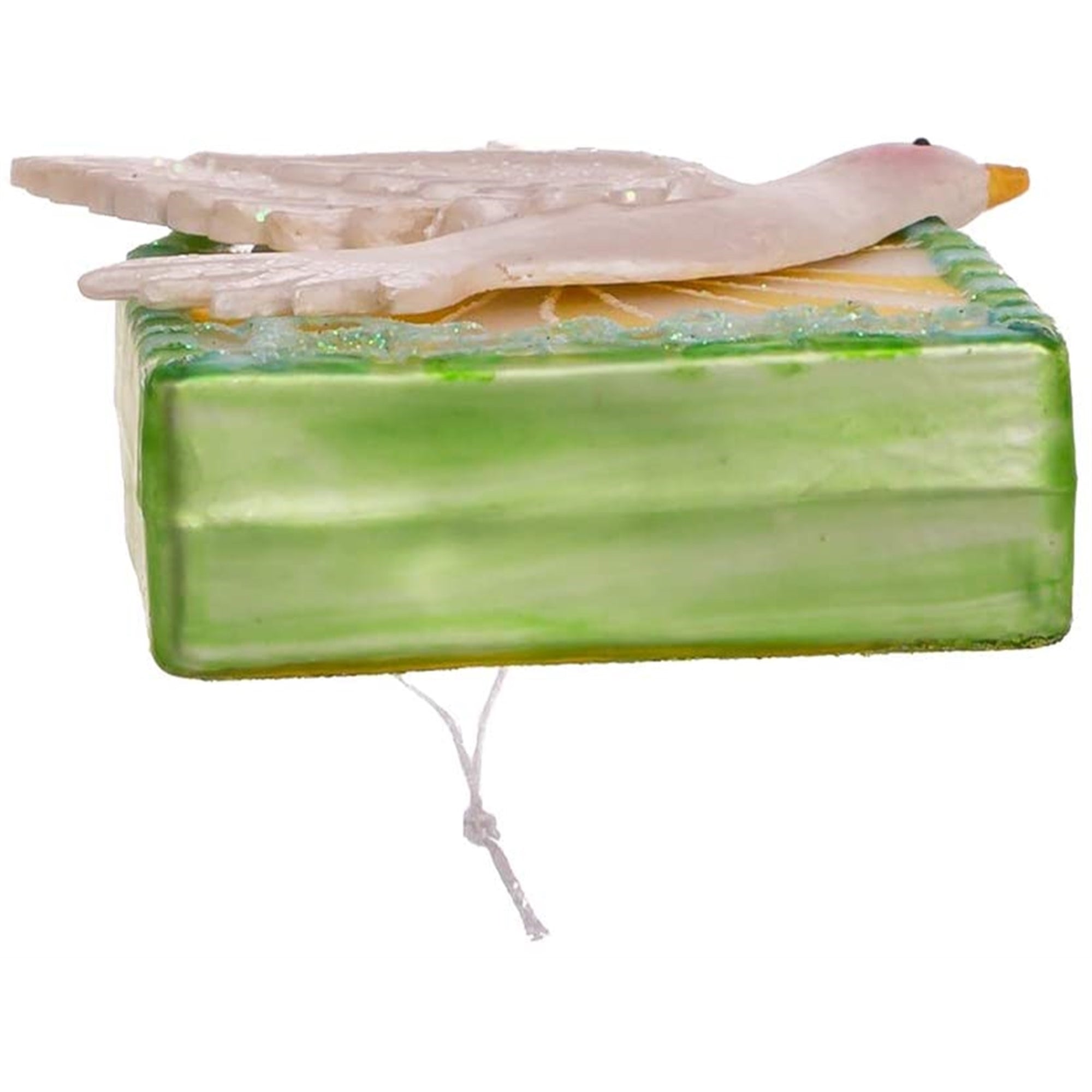 Kurt Adler Noble Gems Glass Ornament for Christmas Tree, Dove of Peace