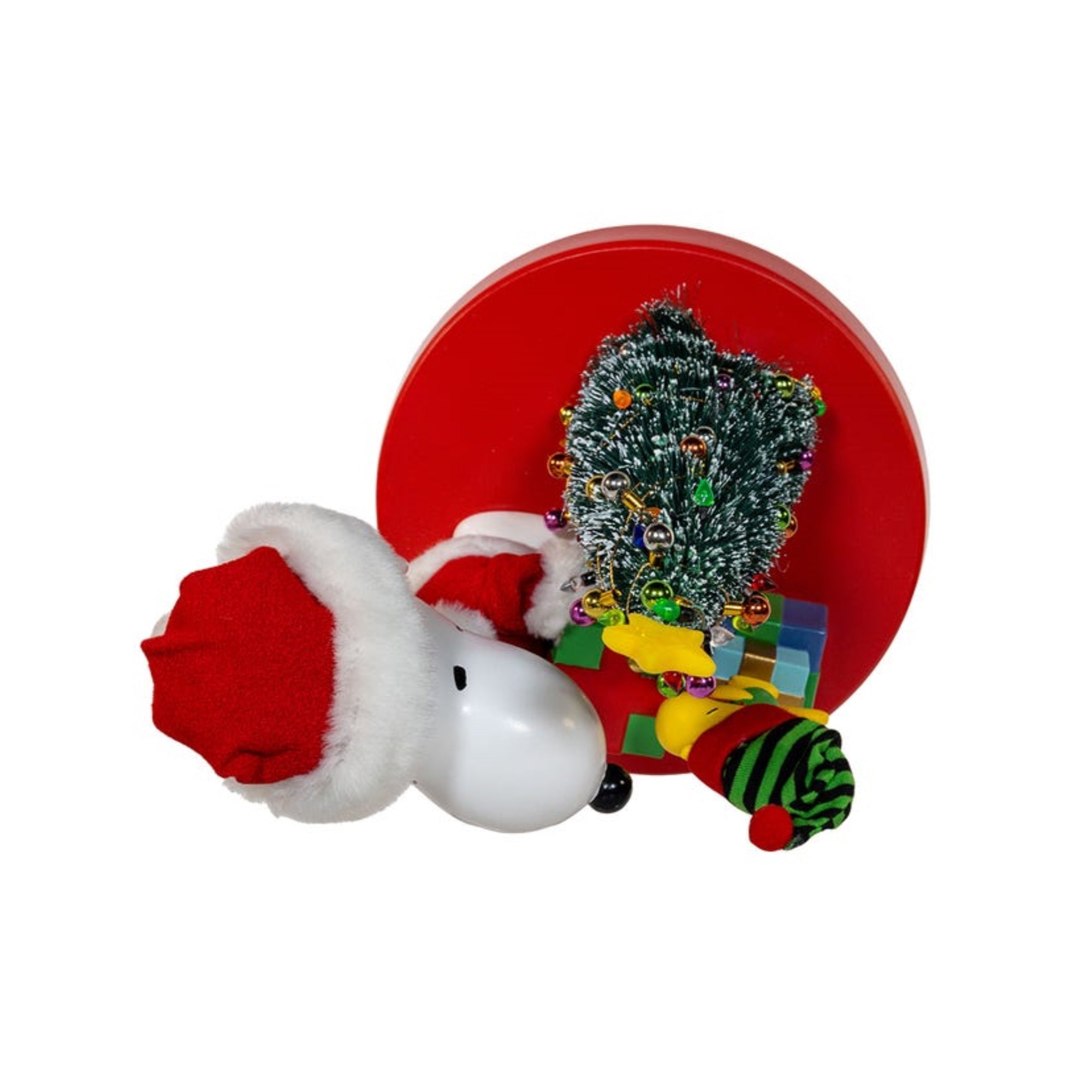 Kurt Adler Peanuts Snoopy & Woodstock Table Piece Christmas Decoration, 8"