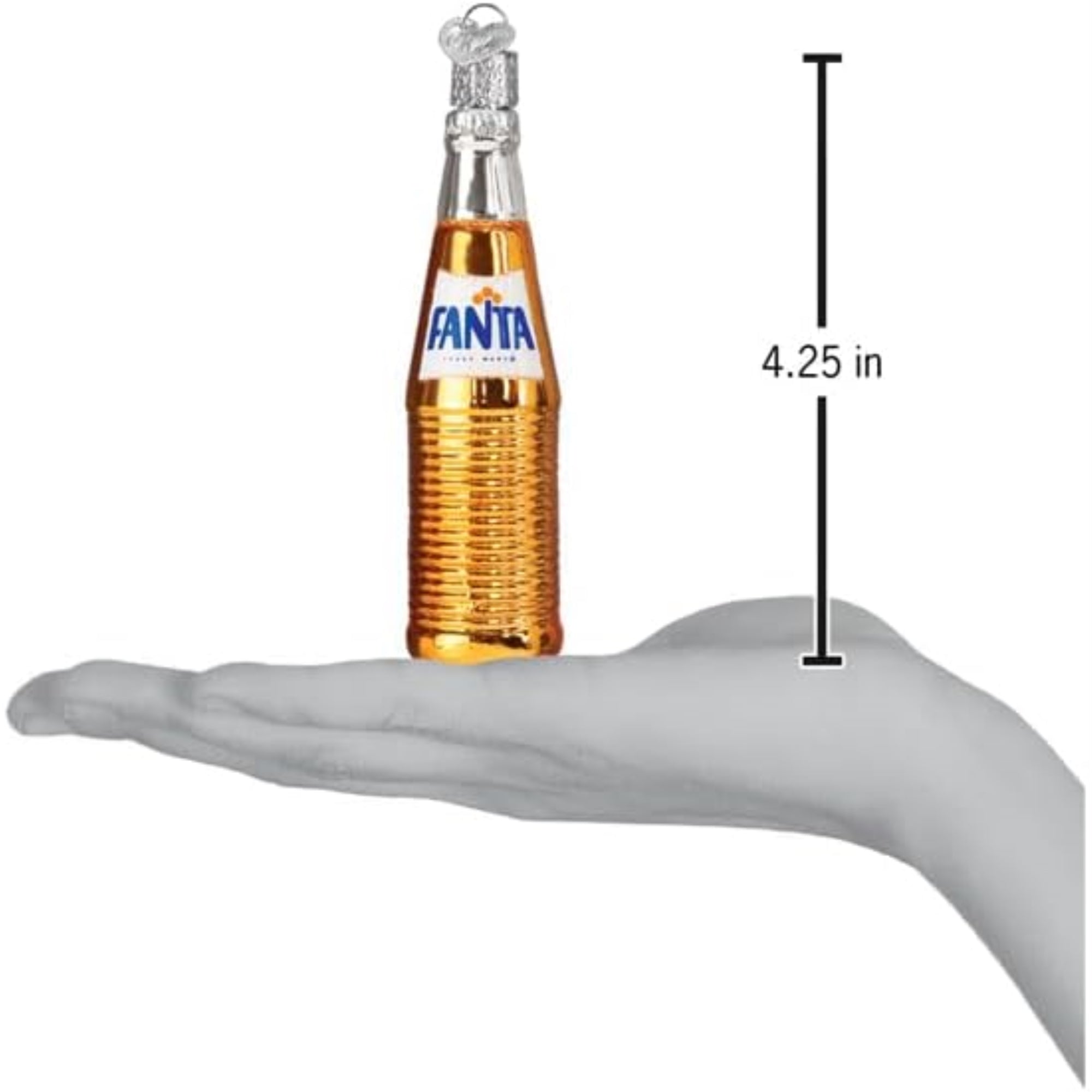 Old World Christmas Blown Glass Ornament for Christmas Tree, Fanta Bottle (with OWC Gift Box)