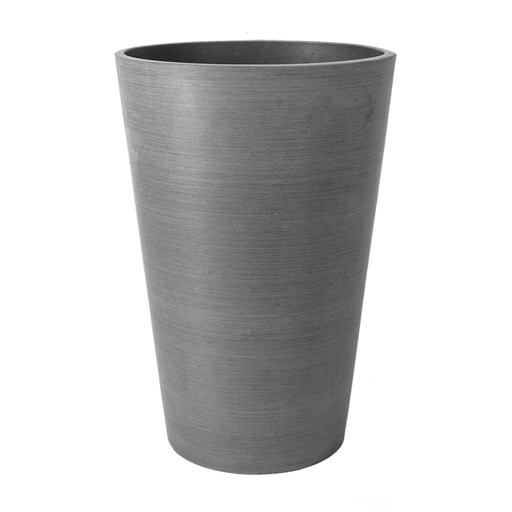 Algreen Valencia Tall Resin Round Tapered Planter with Drainage Plug
