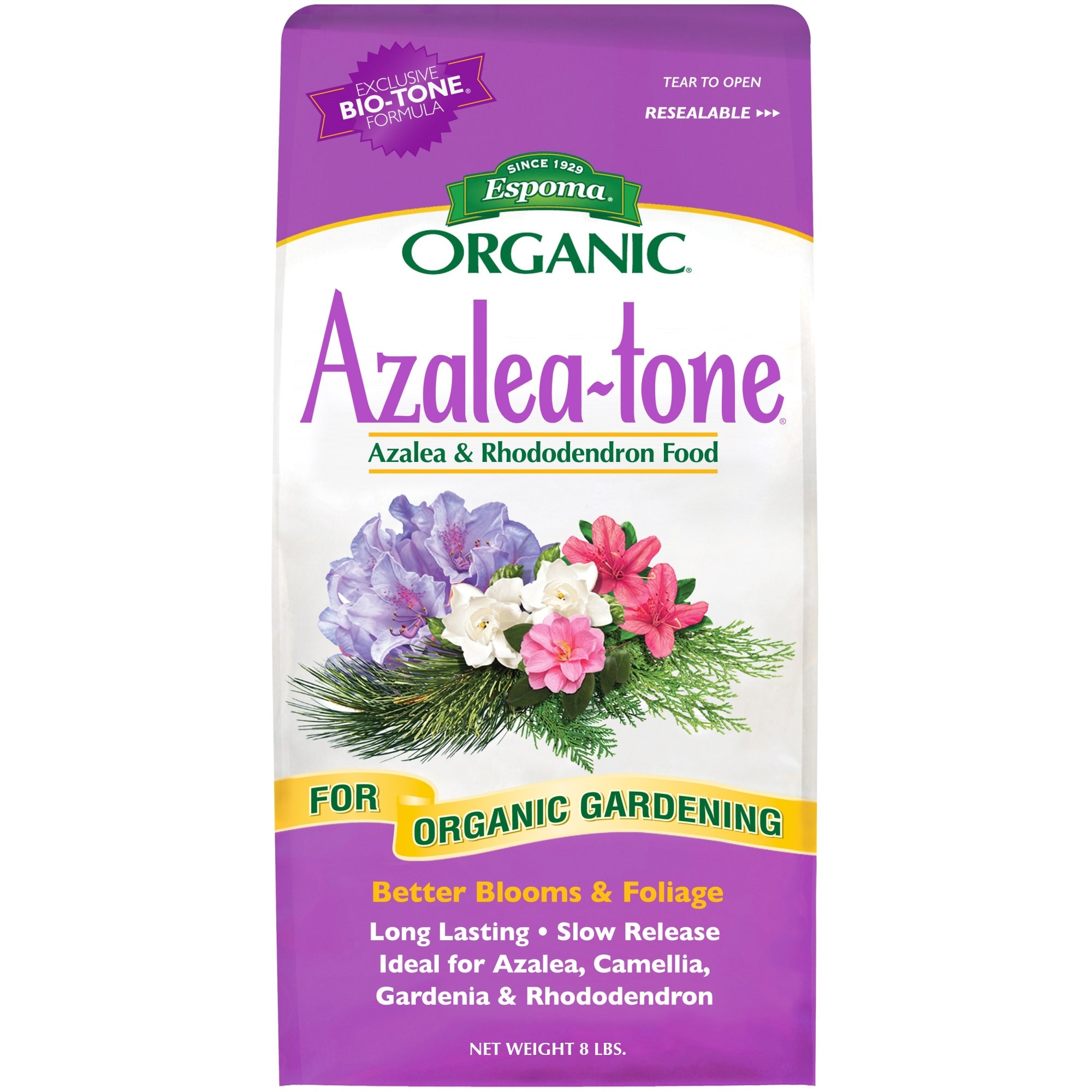 Espoma Organic Azalea-tone 4-3-4 Azalea & Rhododendron Food for Organic Gardening, Better Blooms & Foliage