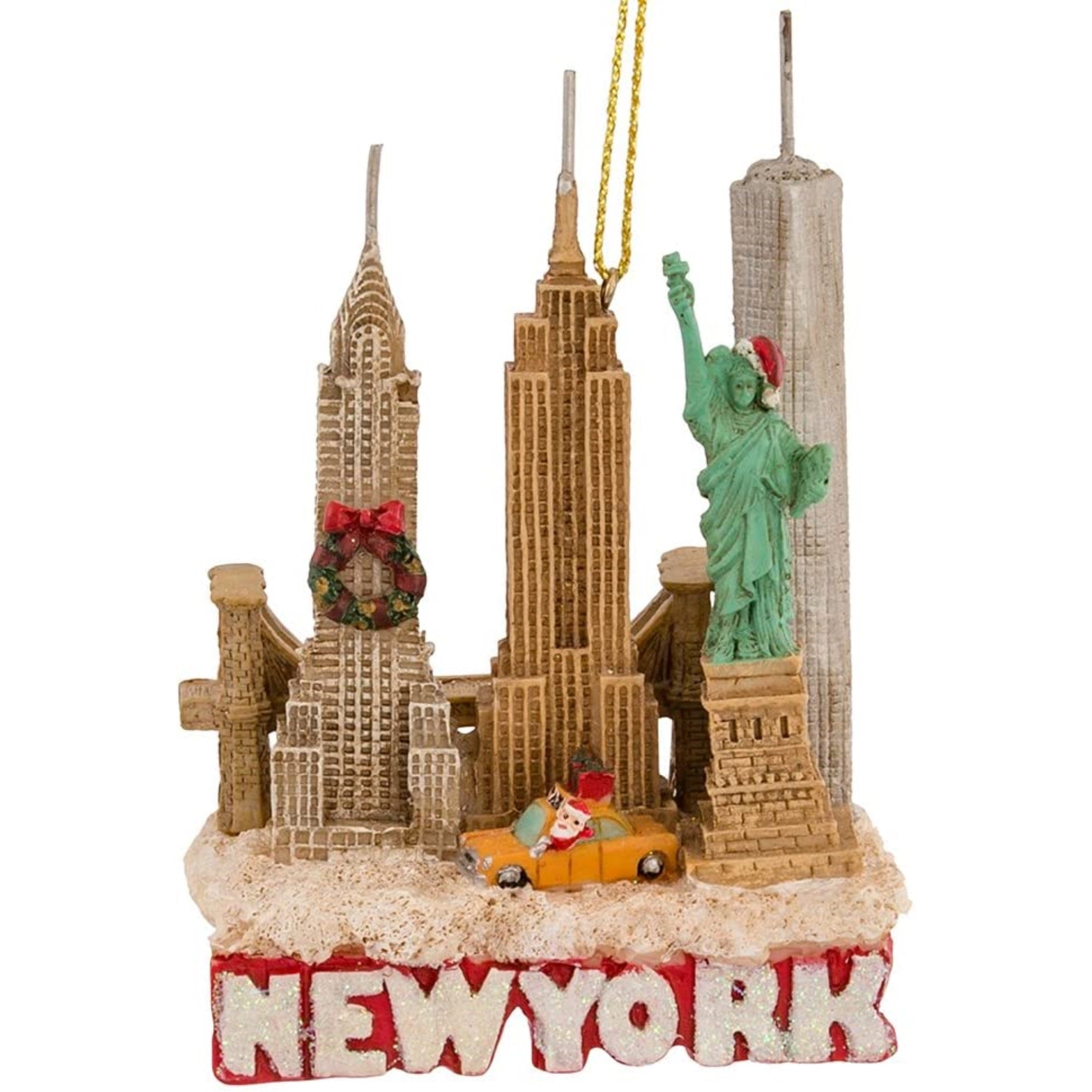 Kurt Adler Resin Ornament for Christmas Tree, New York City