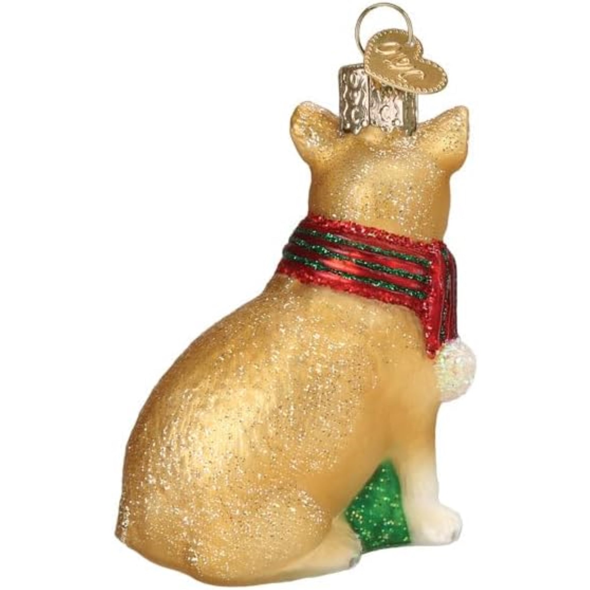 Old World Christmas Blown Glass Ornament for Christmas Tree, Chubby Chihuahua (with OWC Gift Box)