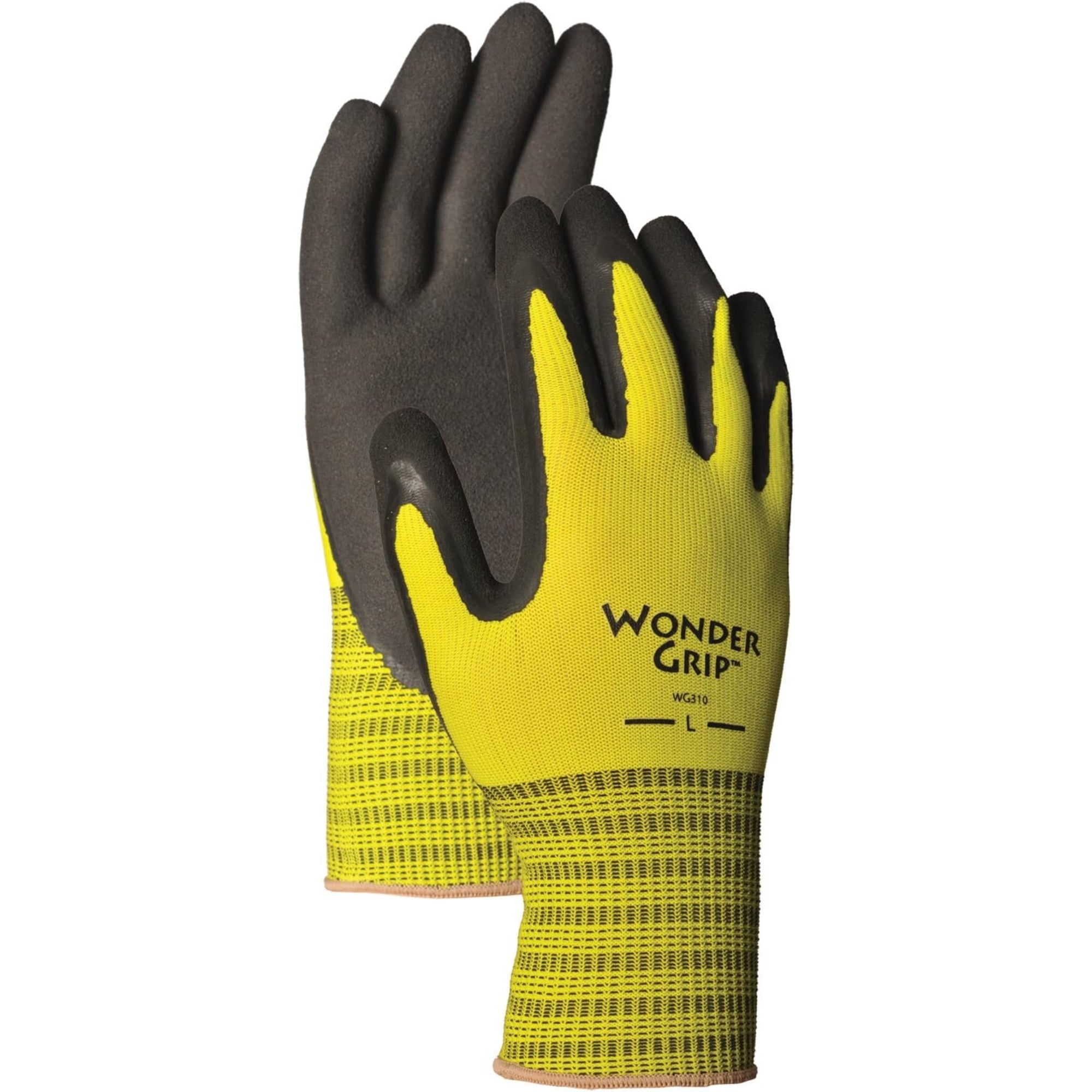 Wonder Grip Extra Grip Seamless Knit Work Gloves, Large, Yellow