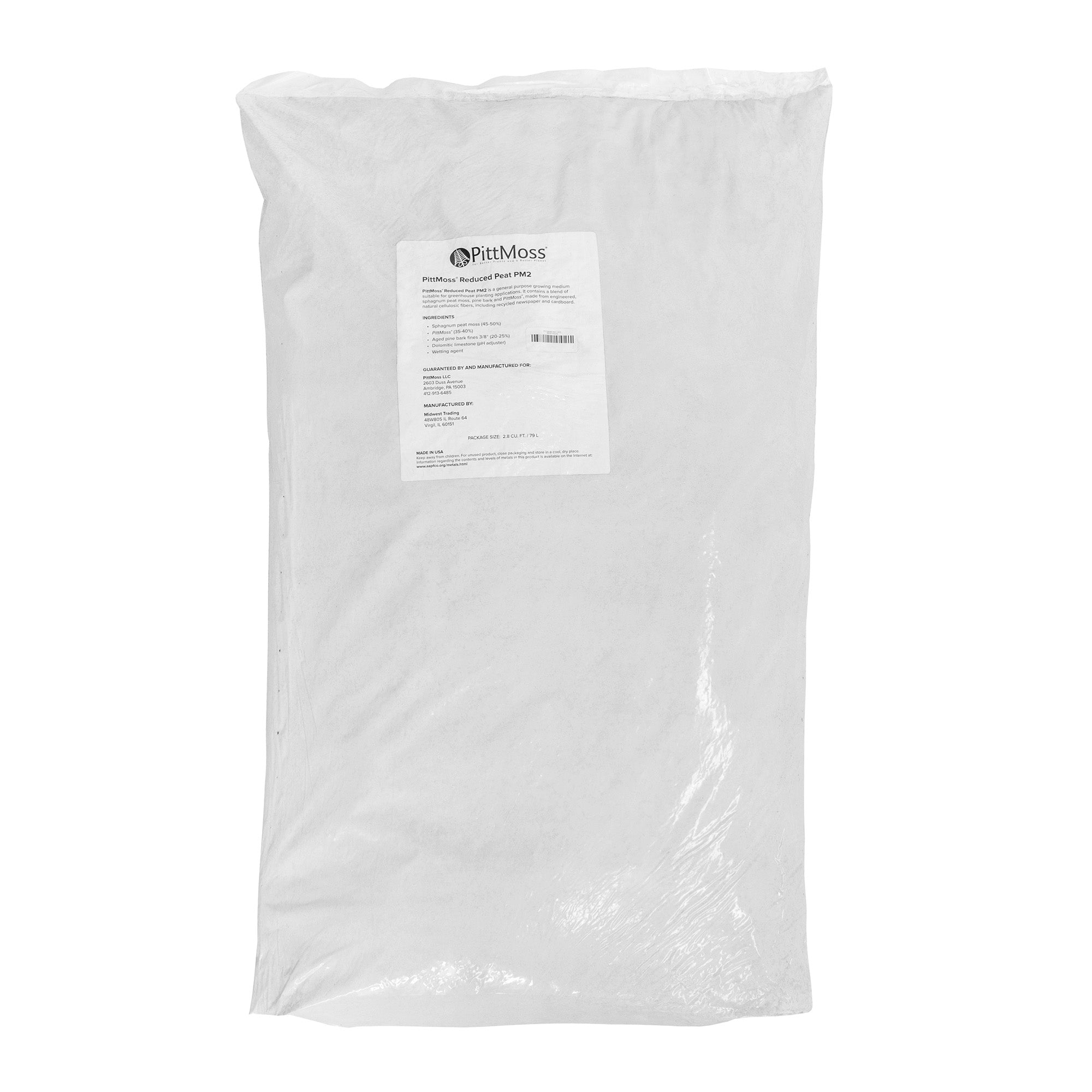 PittMoss PM2 Peat Reduced Professional Growing Mix with Bark and Sphagnum Peat, 2.8 cu ft