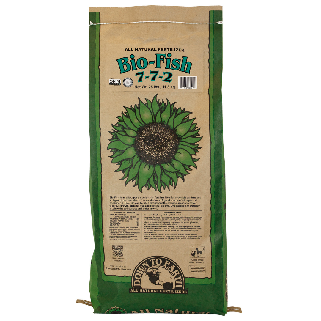 Down to Earth Organic Bio-Fish Fertilizer Mix 7-7-2
