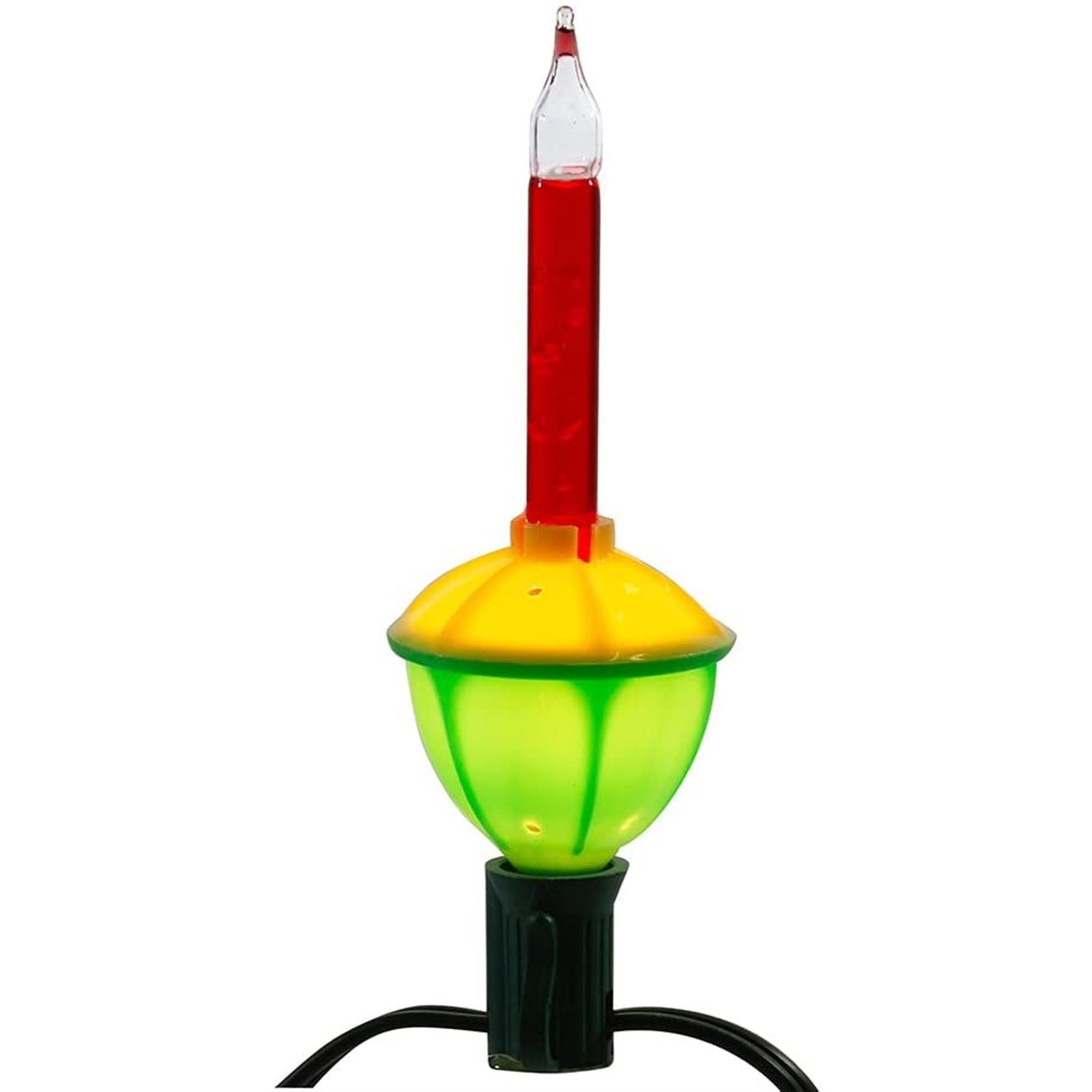 Kurt Adler Indoor/Outdoor Novelty String 7-Light Set, Bubble Lights Multicolor, 15'