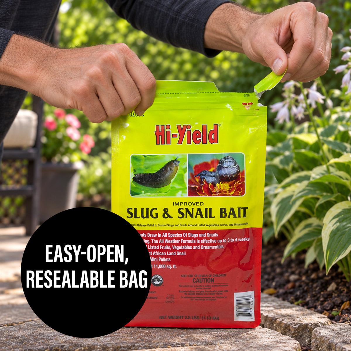 Hi-Yield Improved Slug & Snail Bait Insecticide Pellets, 2.5lb
