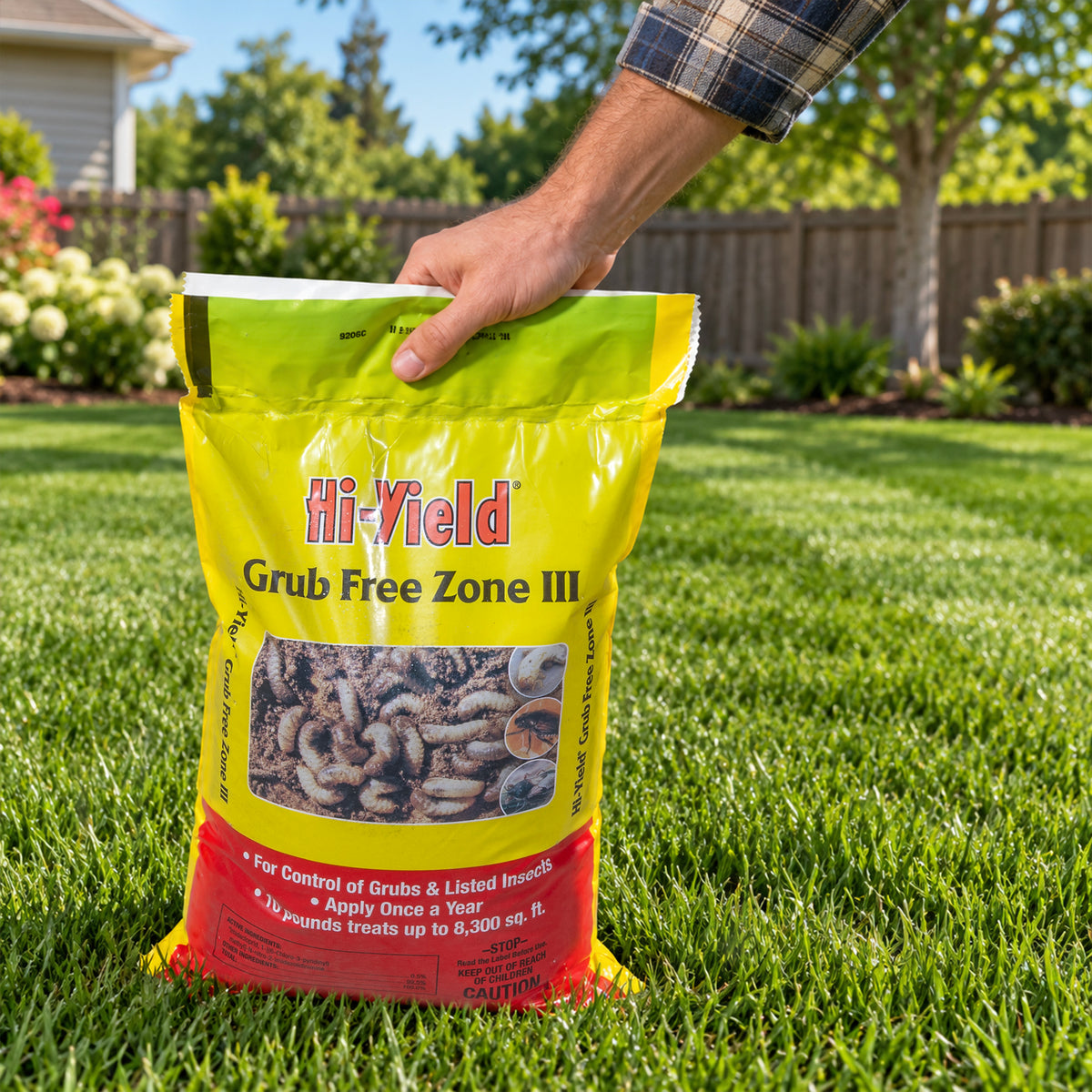 Hi-Yield Grub Free Zone III Insecticide with Season-Long Control, 10lb