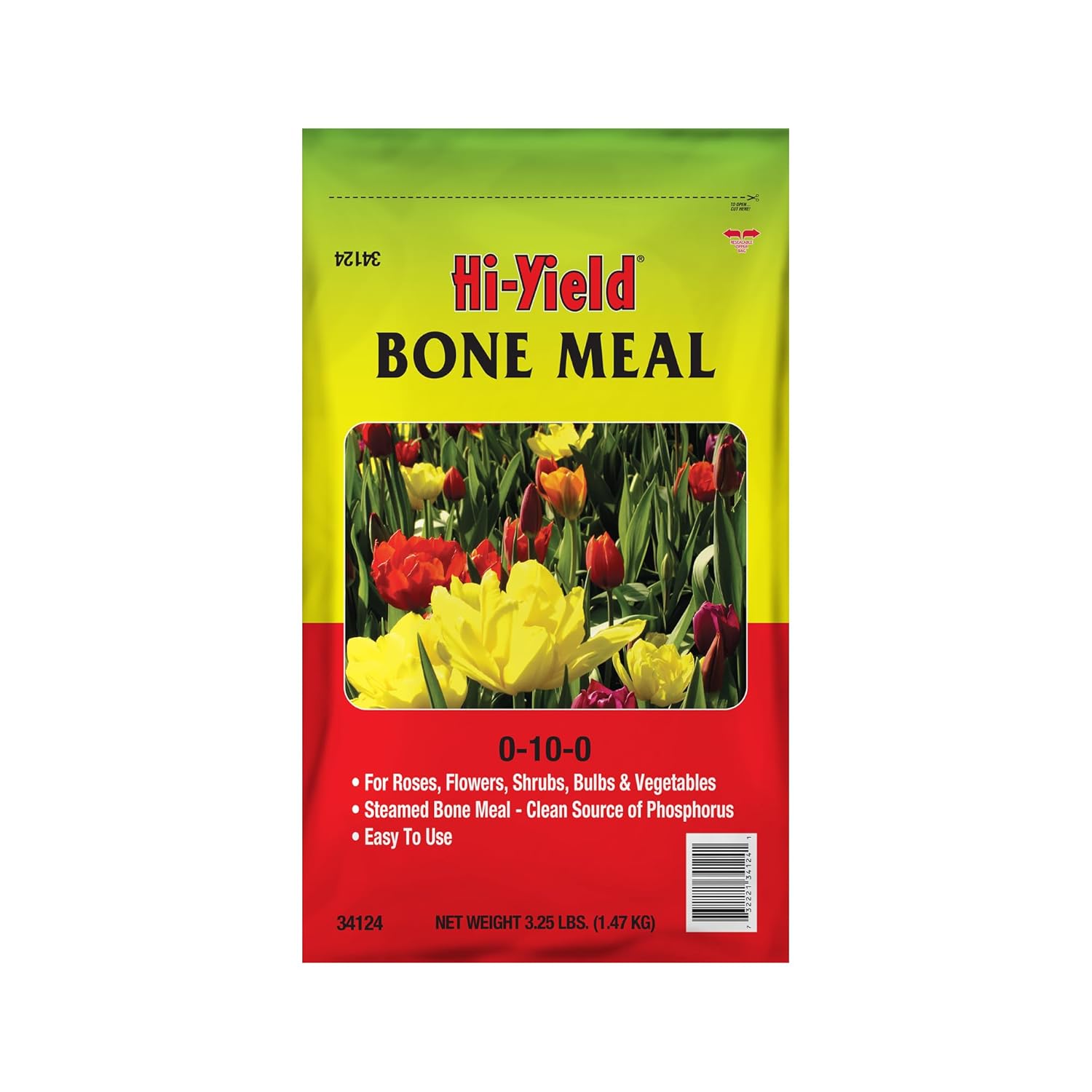 Hi-Yield Bone Meal 0-10-0 Fertilizer Granules for Roses, Flowers, Shrubs, Bulbs & Vegetables