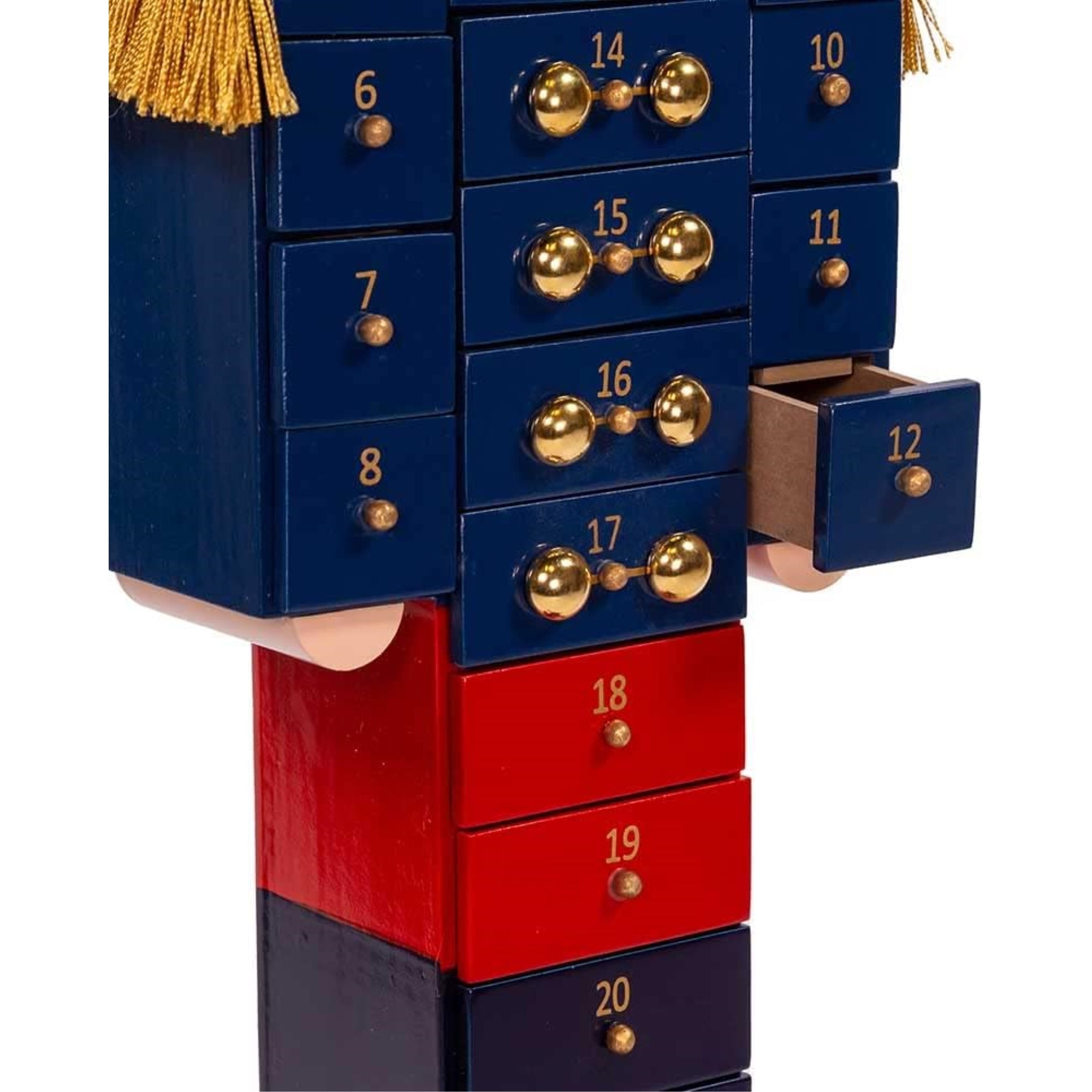 Kurt Adler Hollywood Nutcrackers Advent Calendar Soldier Nutcracker, 30”