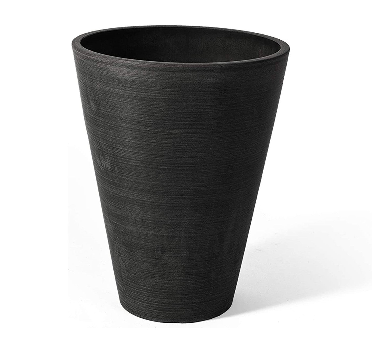 Algreen Valencia Tall Resin Round Tapered Planter with Drainage Plug
