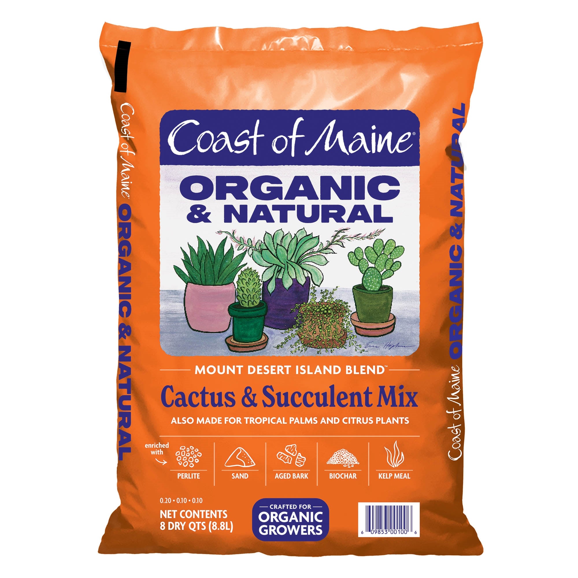 Coast of Maine Mount Desert Island Organic Cactus & Succulent Soil Mix
