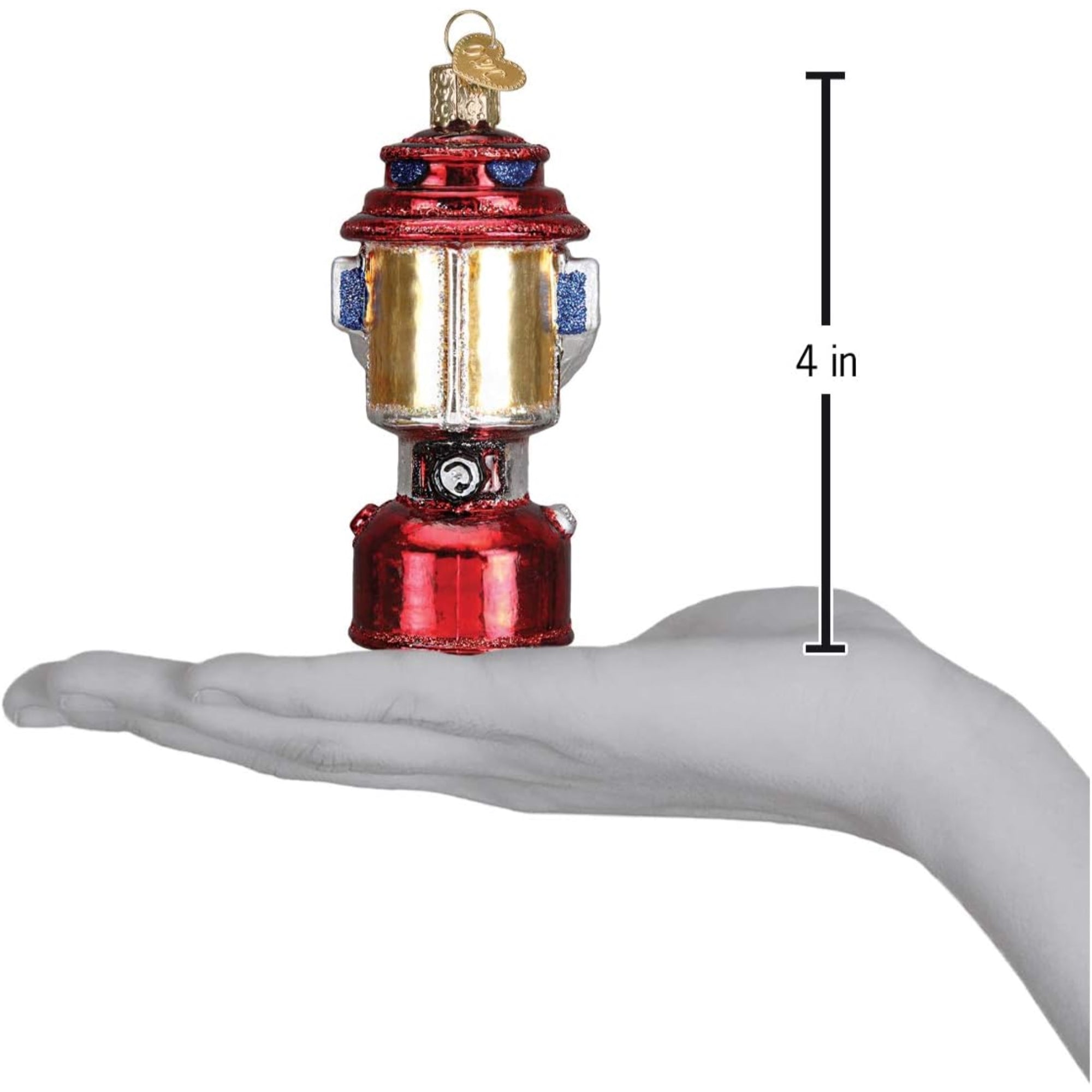 Old World Christmas Blown Glass Ornament for Christmas Tree, Camping Lantern