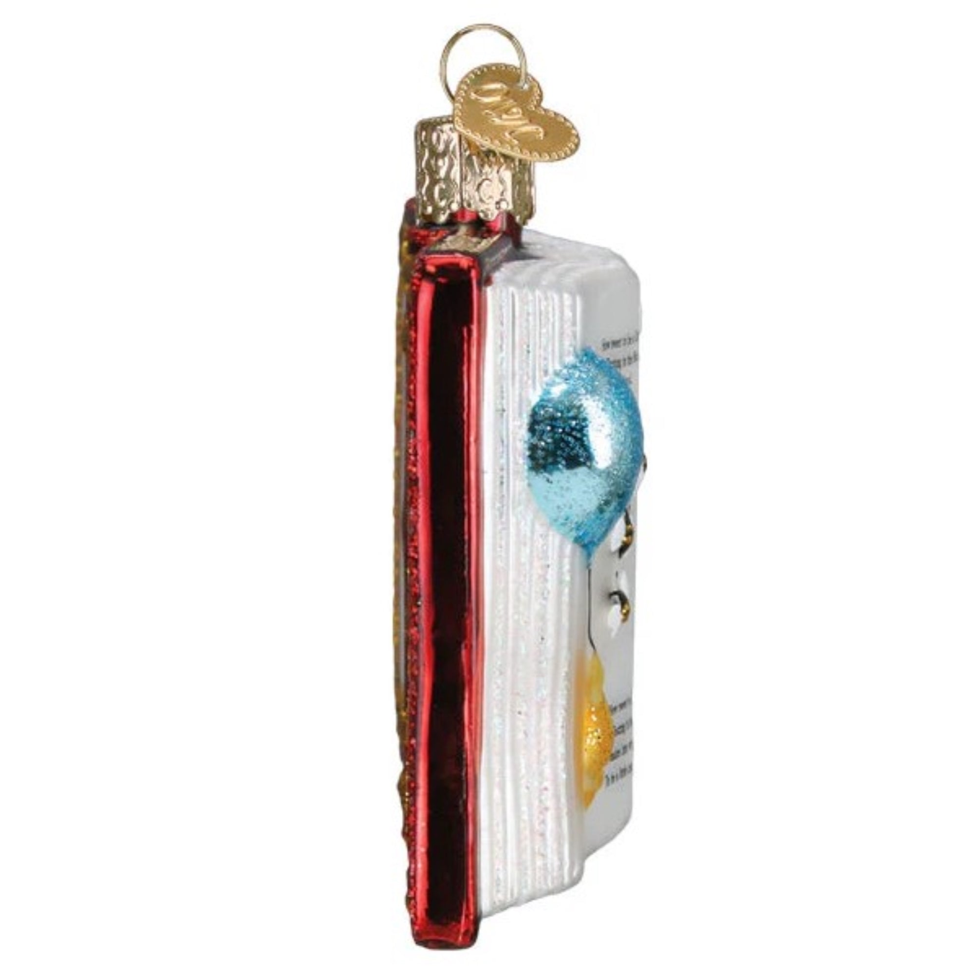 Old World Christmas Blown Glass Ornament for Christmas Tree, Winnie-The-Pooh Book