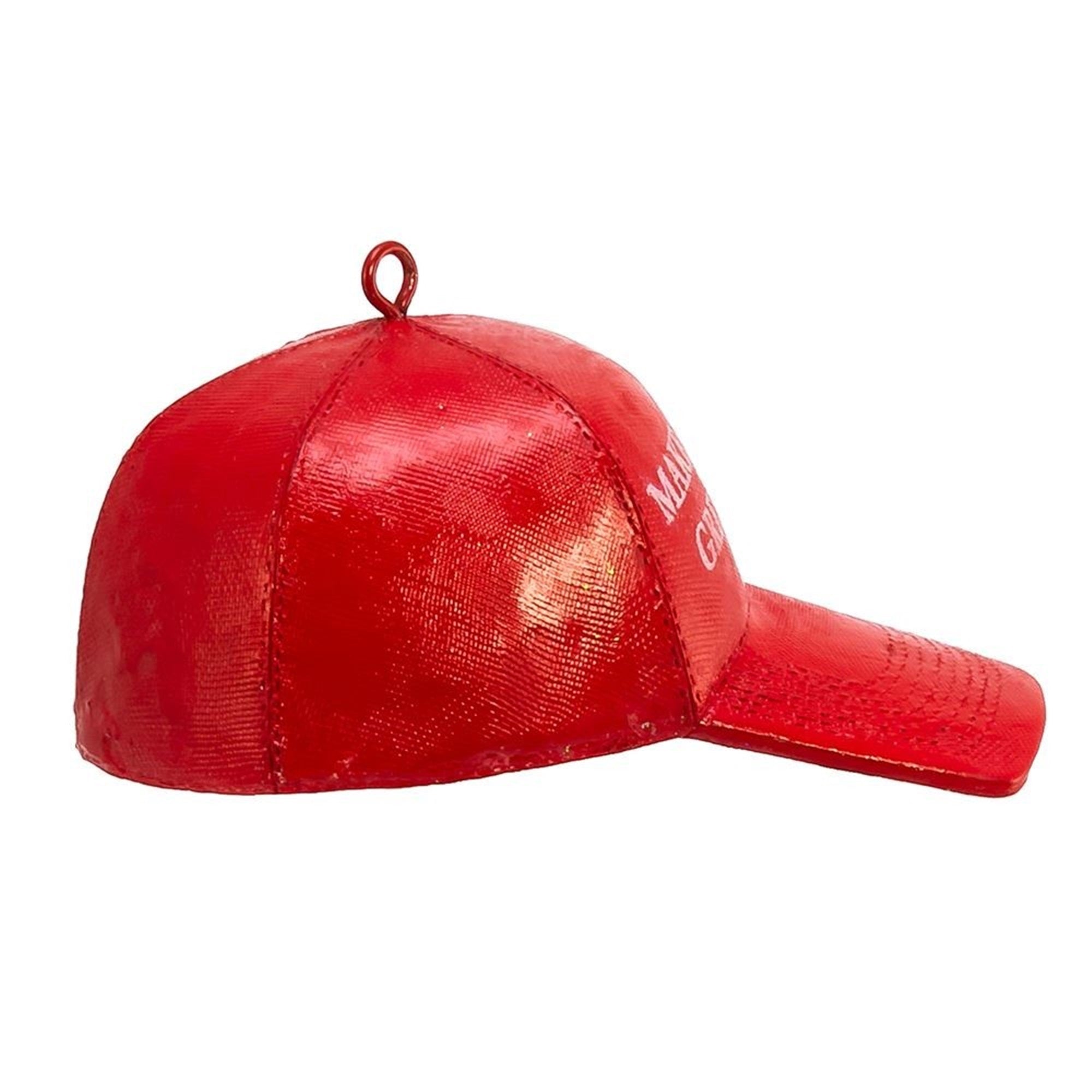 Kurt Adler Resin Ornament for Christmas Tree, Make America Great Again Cap