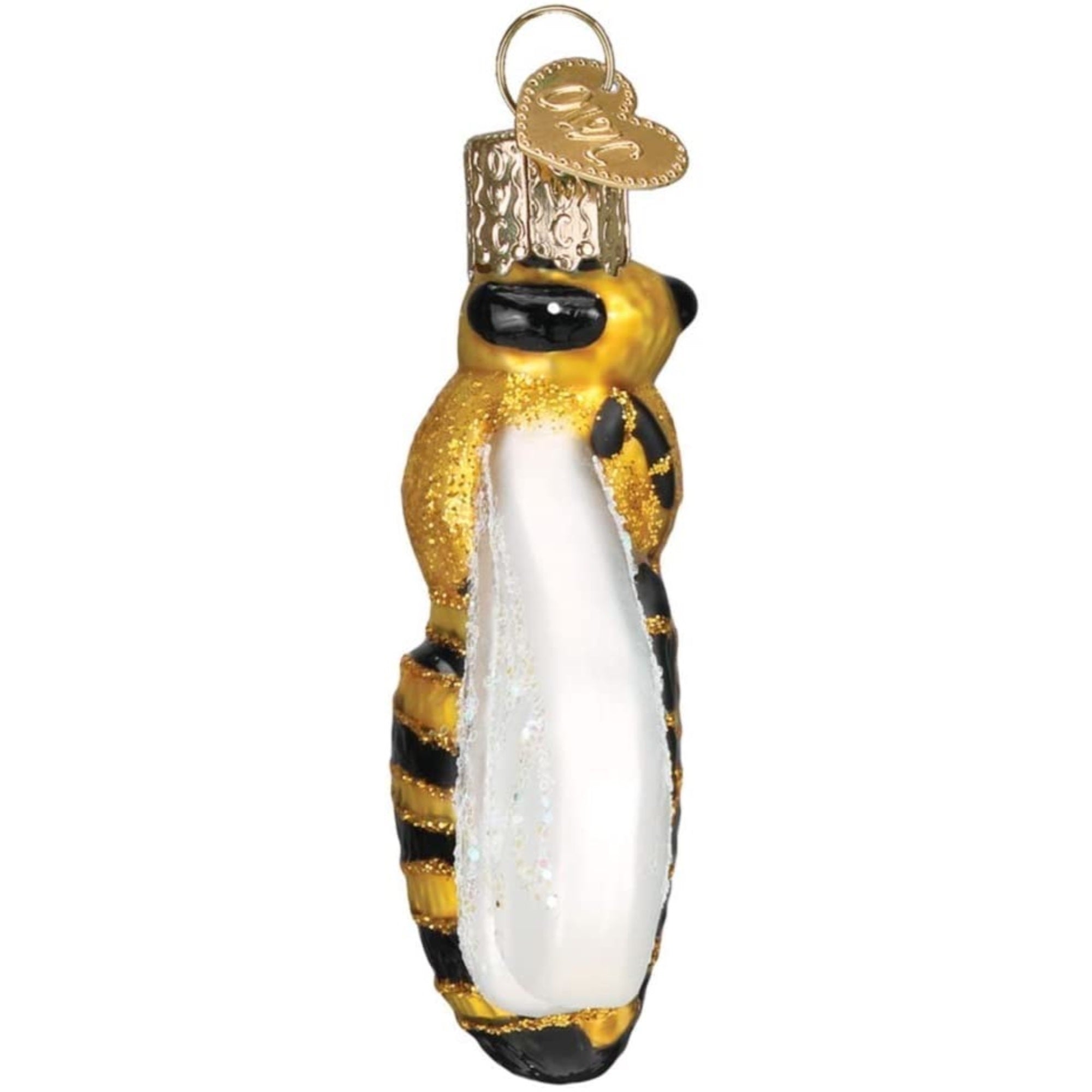Old World Christmas Blown Glass Ornament for Christmas Tree, Honey Bee
