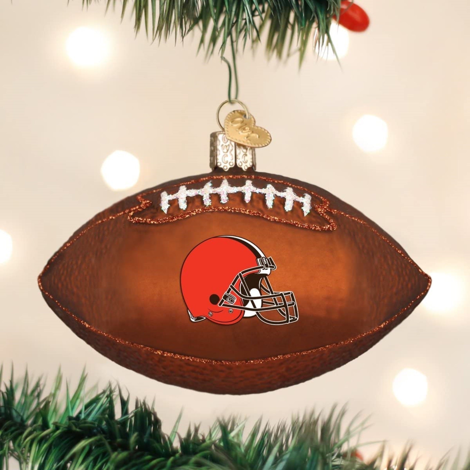 Old World Christmas Cleveland Browns Football Ornament For Christmas Tree