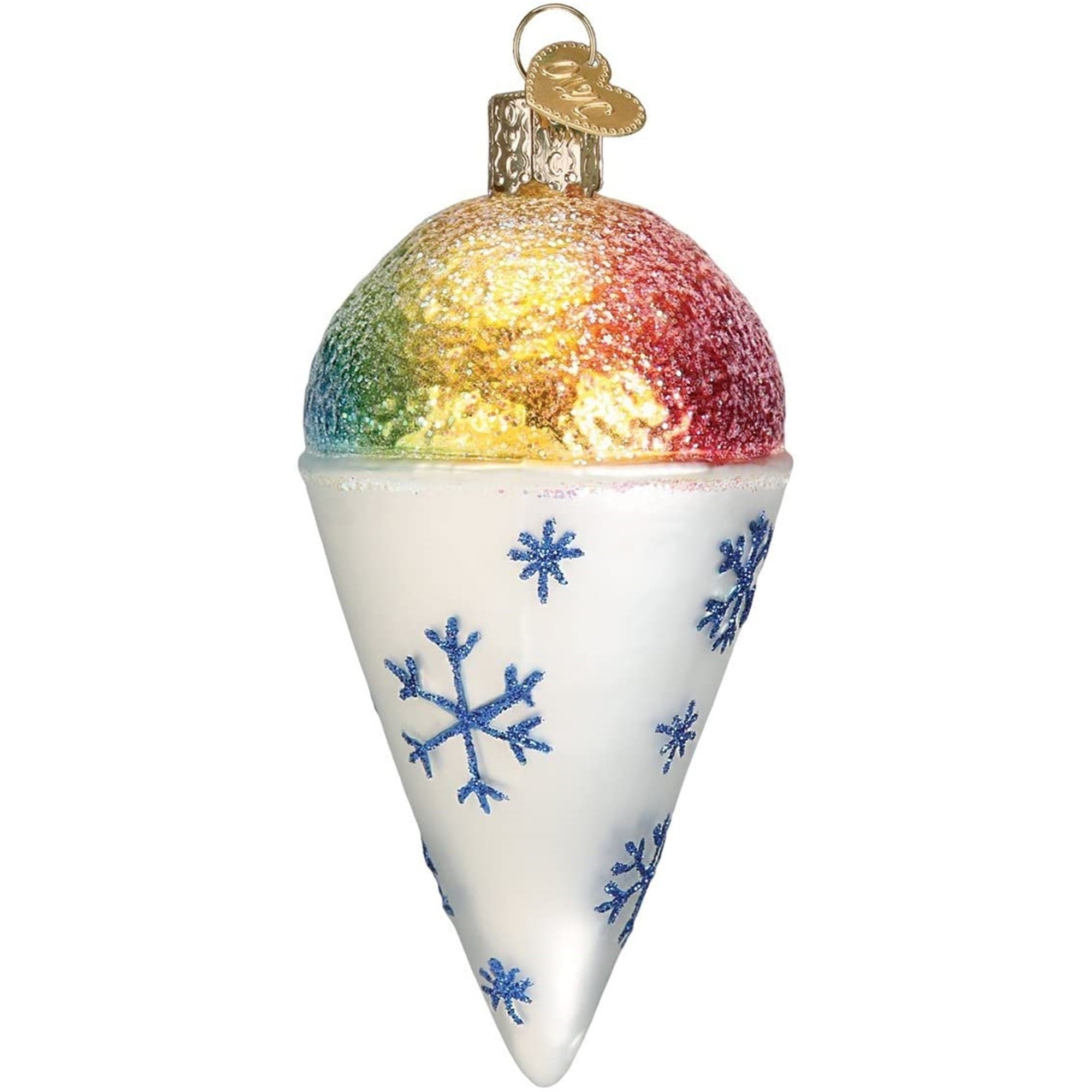 Old World Christmas Blown Glass Ornament for Christmas Tree, Snow Cone