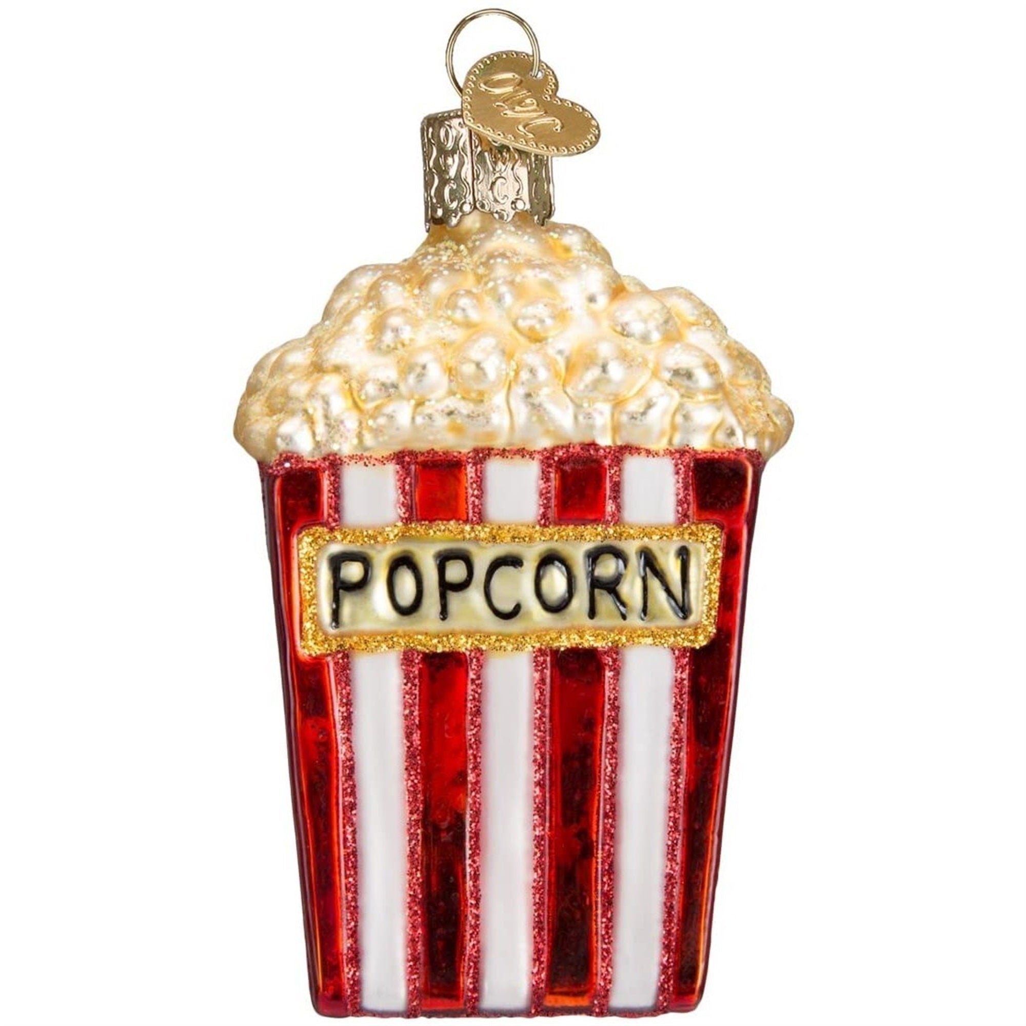 Old World Christmas Blown Glass Ornament for Christmas Tree, Popcorn