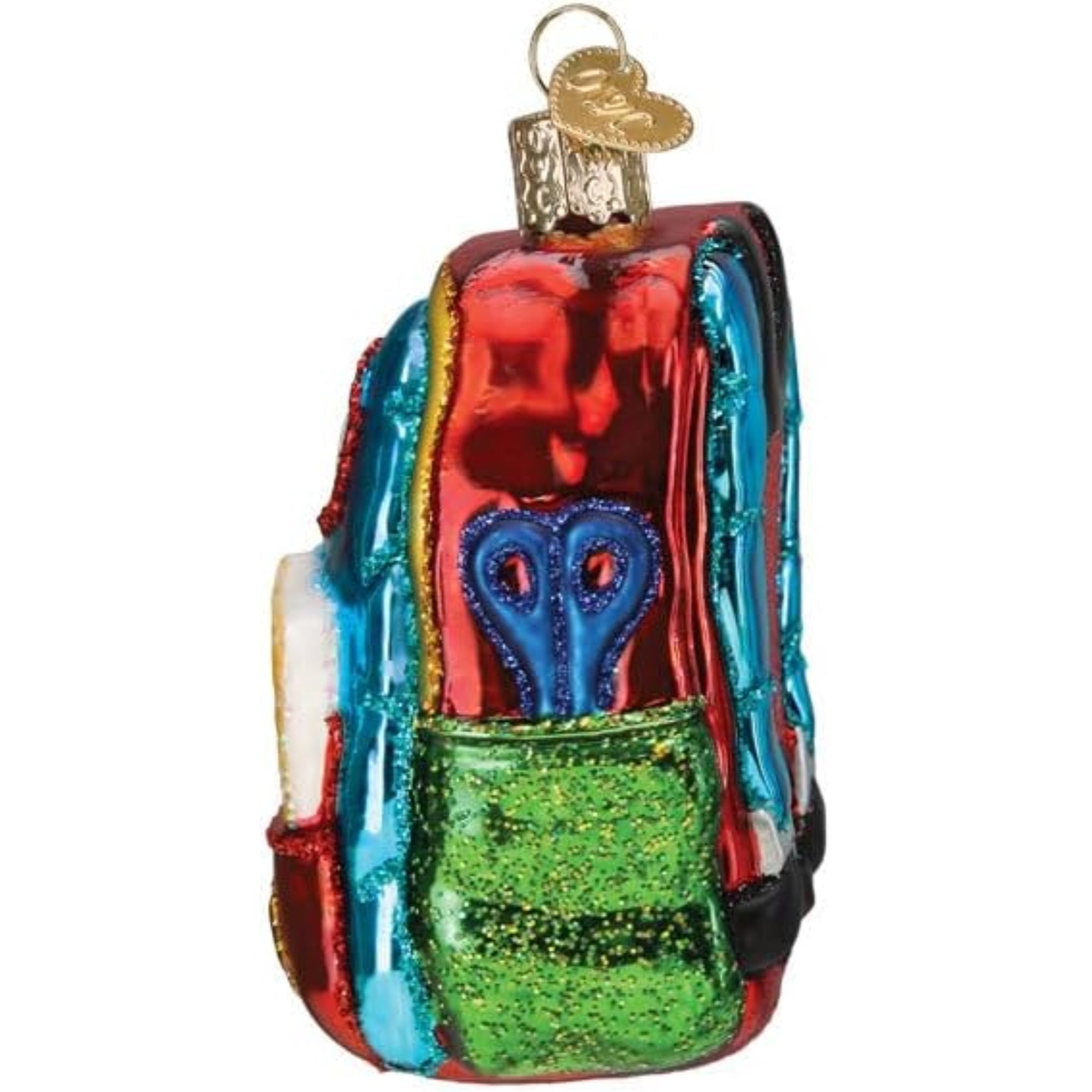 Old World Christmas Blown Glass Ornament for Christmas Tree, First Day Of School (with OWC Gift Box)