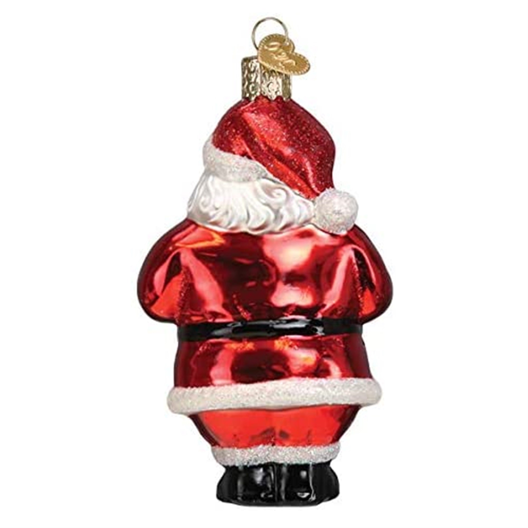 Old World Christmas Blown Glass Ornament for Christmas Tree, Santa Revealed