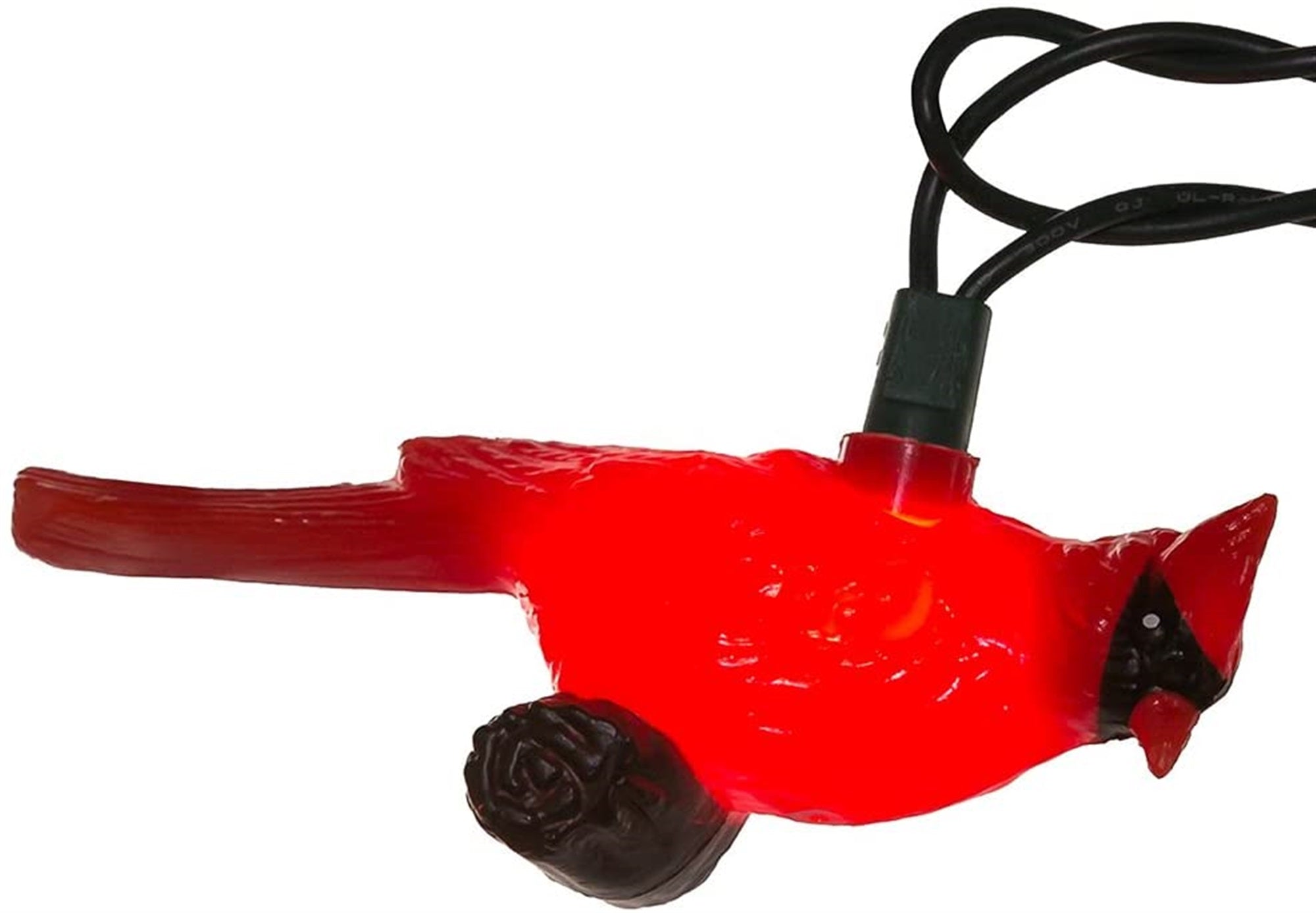 Kurt Adler Indoor/Outdoor Novelty Light Set, 10 UL Listed Incandescent Lights, Red Cardinals, 11.5ft