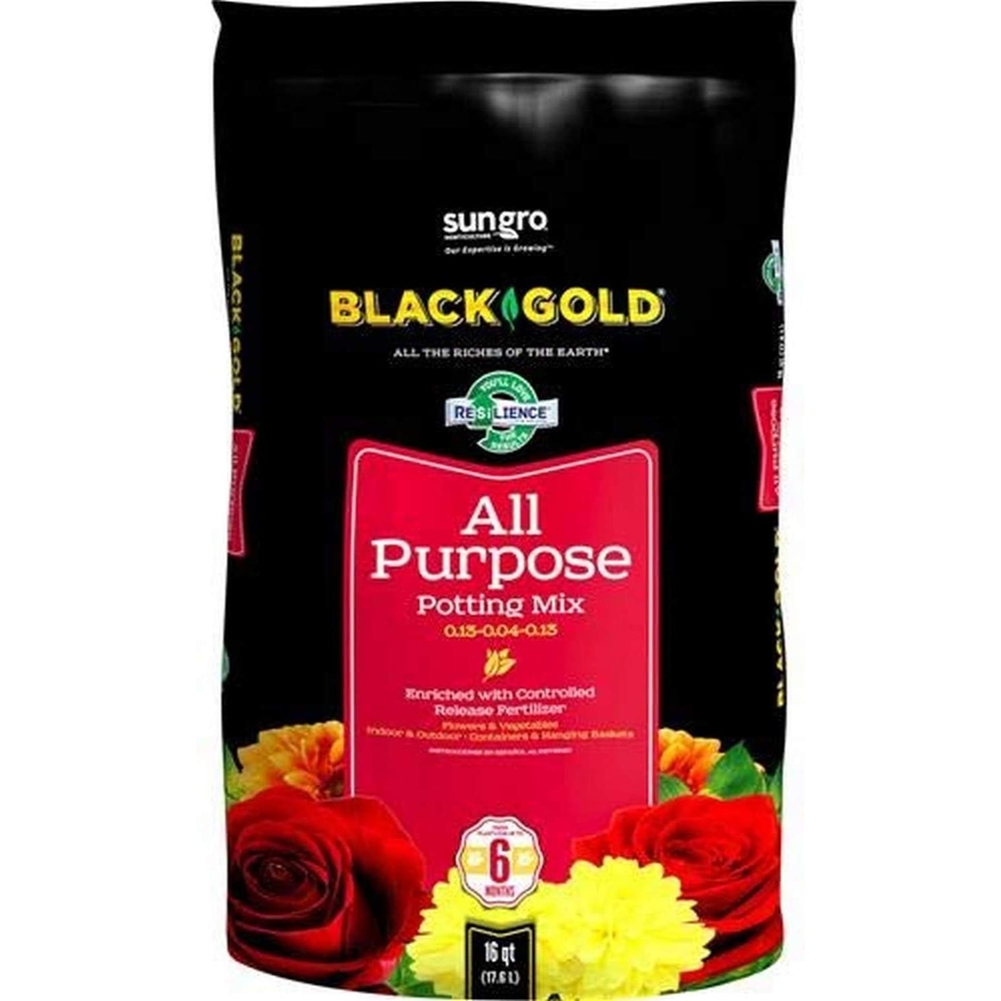 Black Gold All Purpose Potting Mix with Controlled Release Fertilizer
