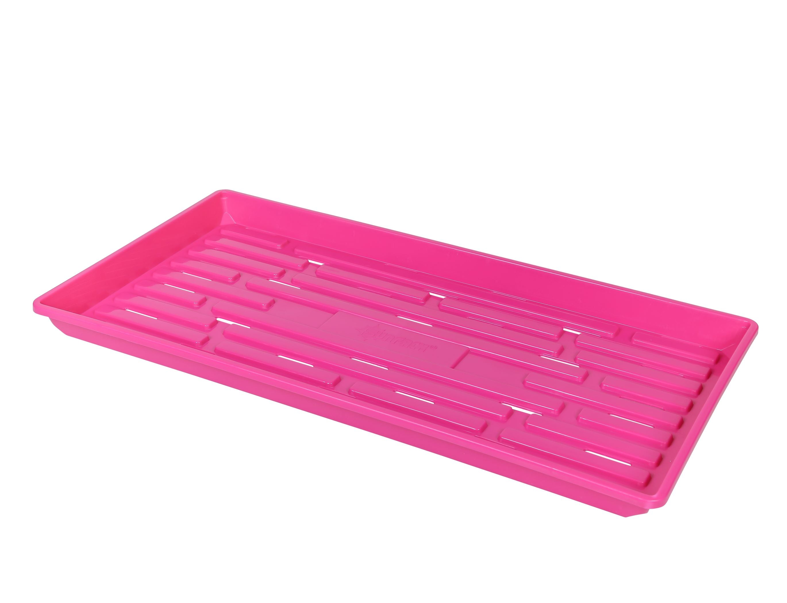 SUNPACK 10” x 20” Indoor Gardening Shallow Plastic Seeding Tray for Greenhouses, 1"