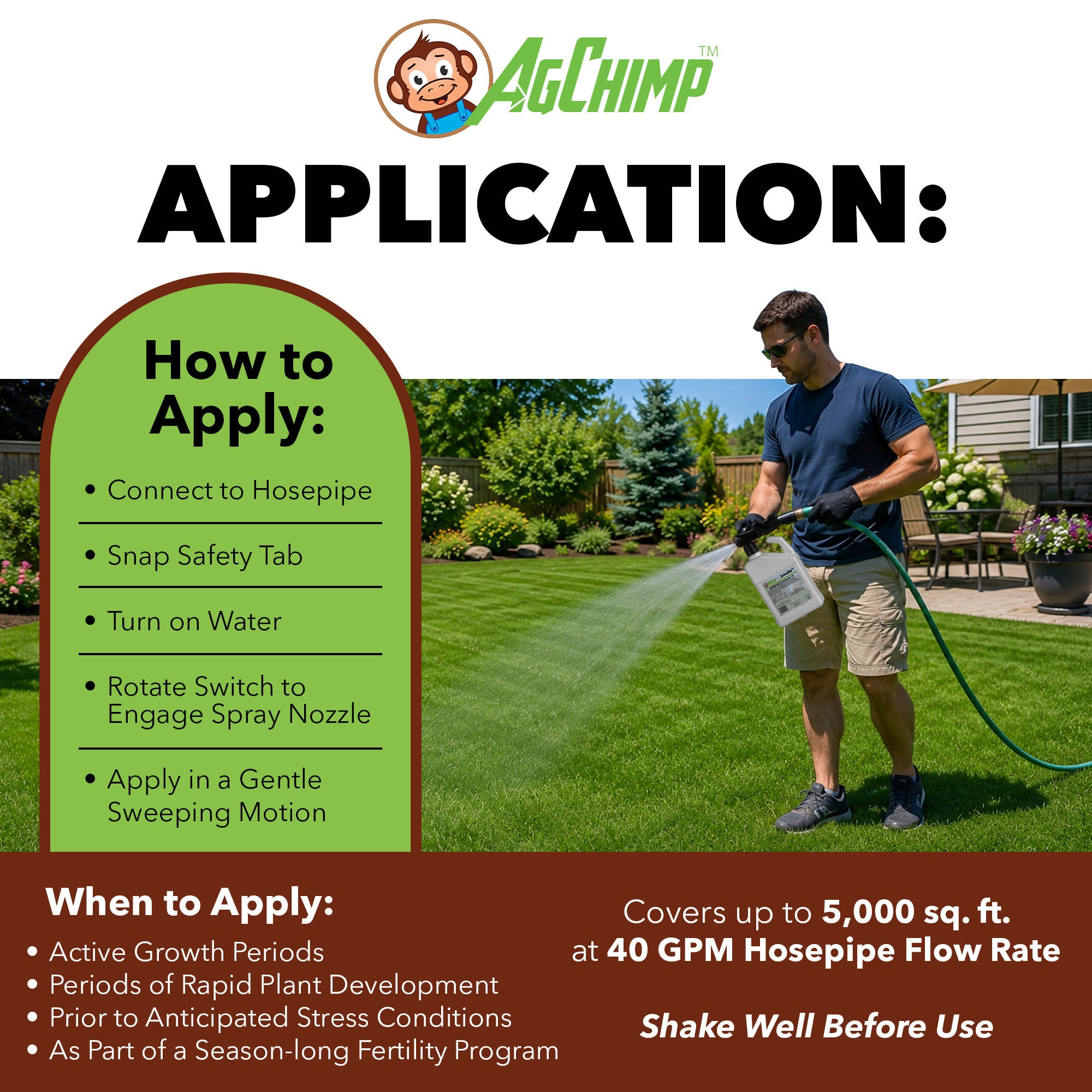 AgChimp GrowRx Ready-to-Use Dual-Phase Nitrogen Liquid Fertilizer, 1qt