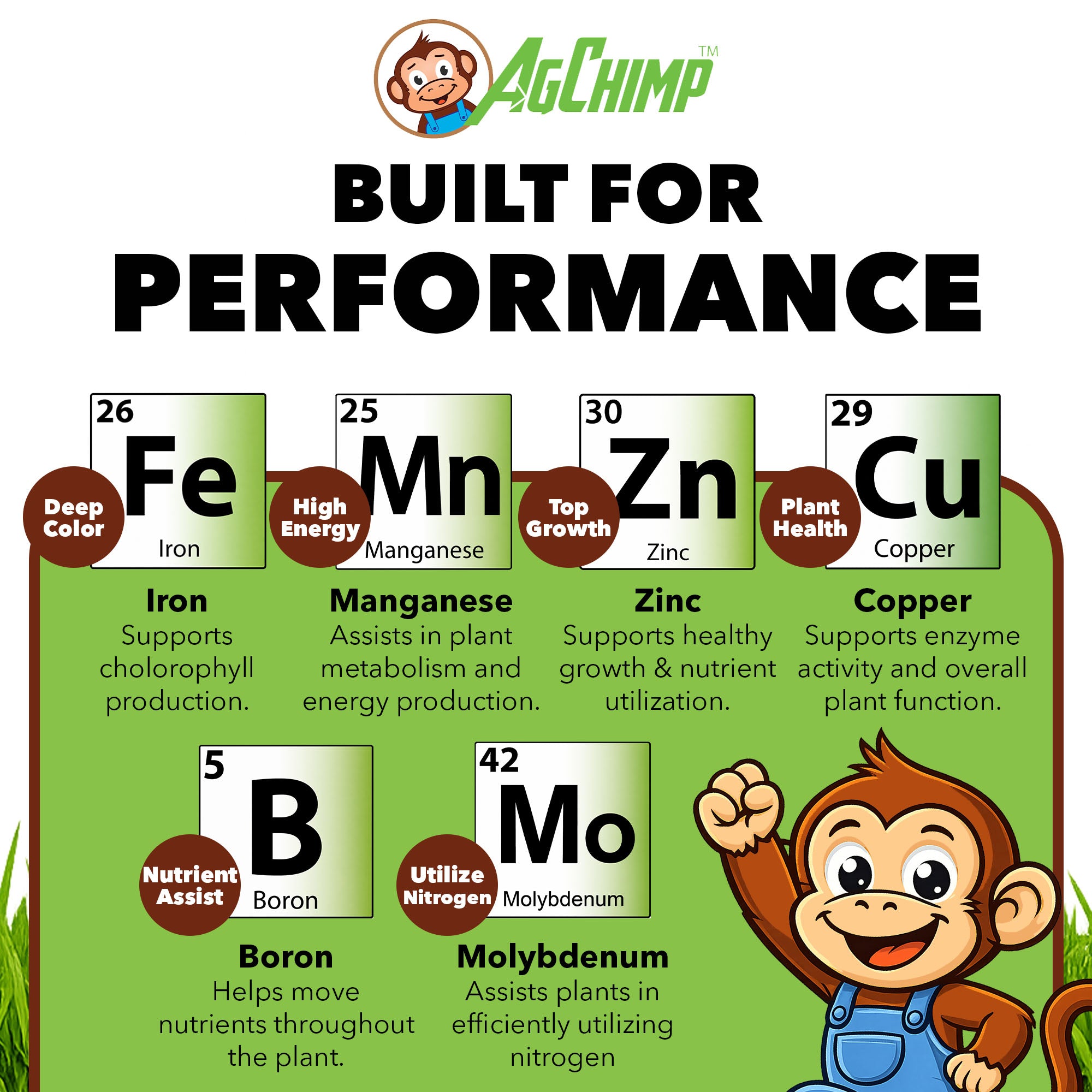 AgChimp JuiceRx Ready-to-Use Liquid Micronutrient Supplement for Lawns, 1qt