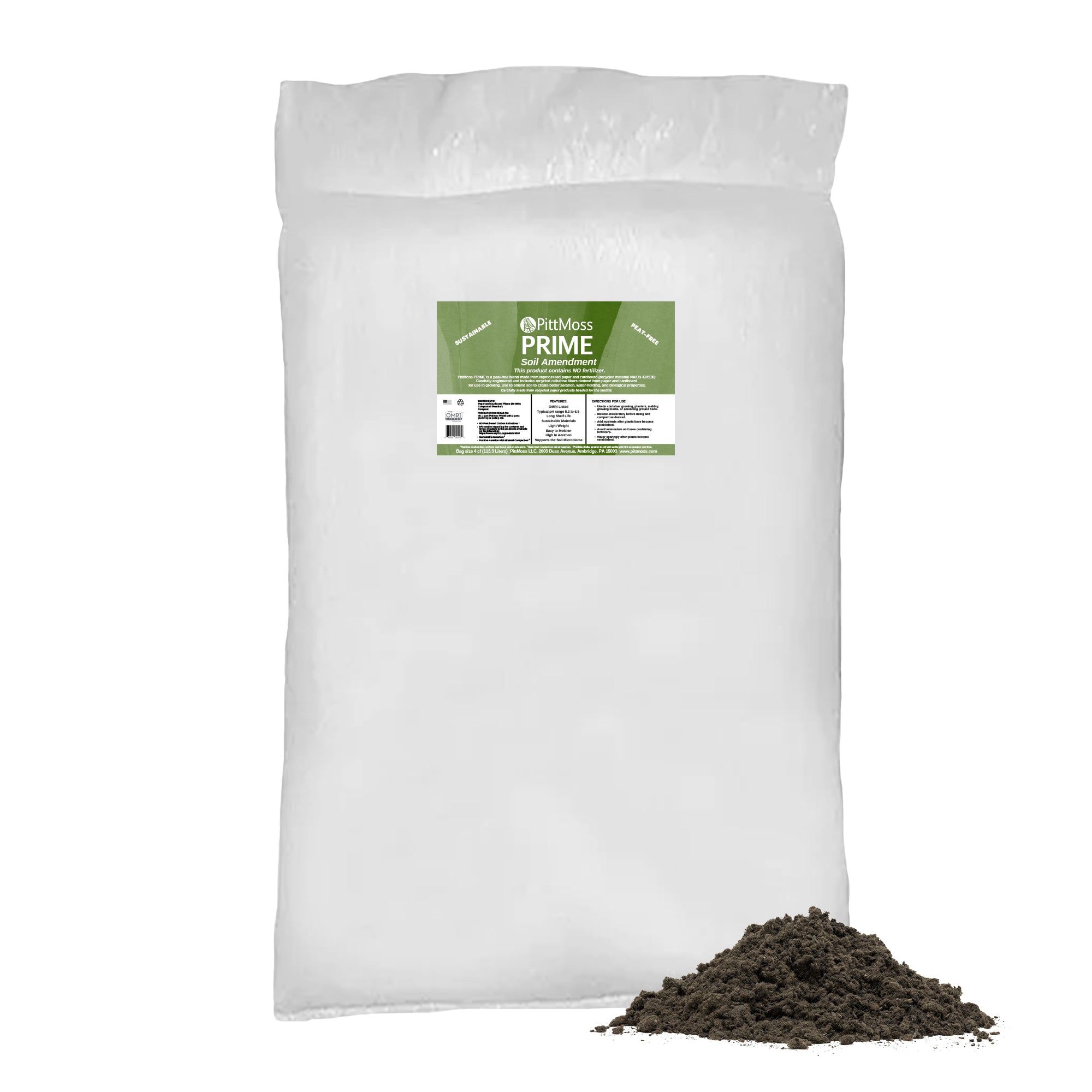 PittMoss Prime Organic Peat-Free Soil Amendment