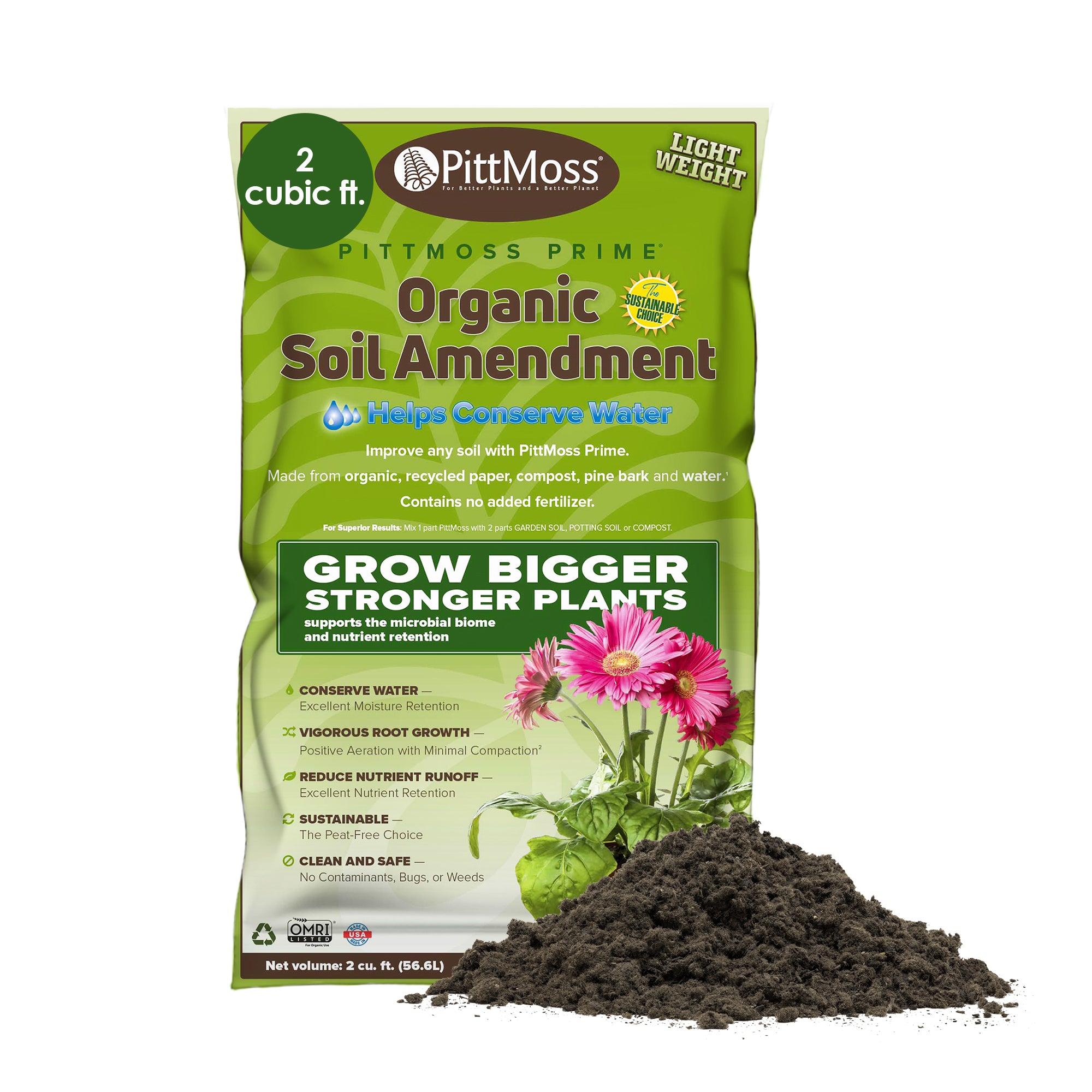 PittMoss Prime Organic Peat-Free Soil Amendment