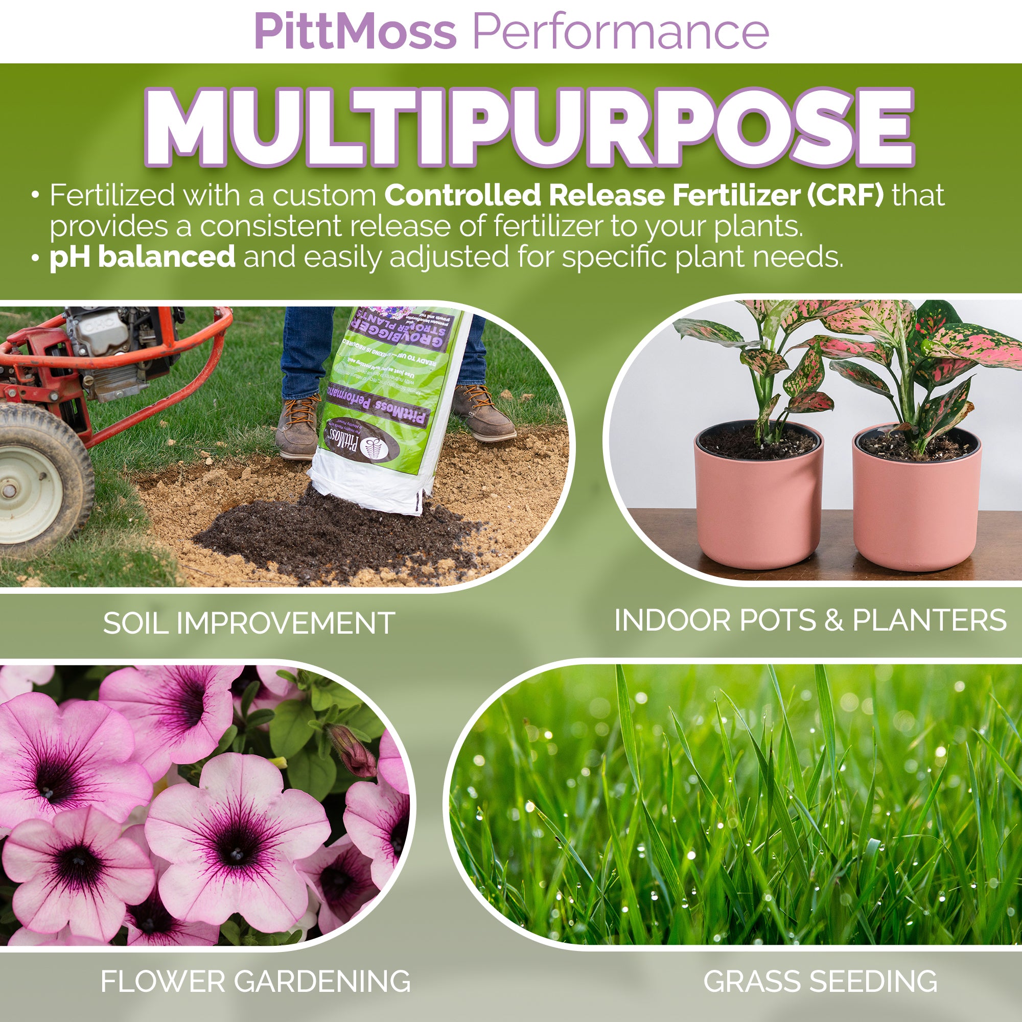 PittMoss Performance Peat Free Potting Mix With Controlled Release Fertilizer
