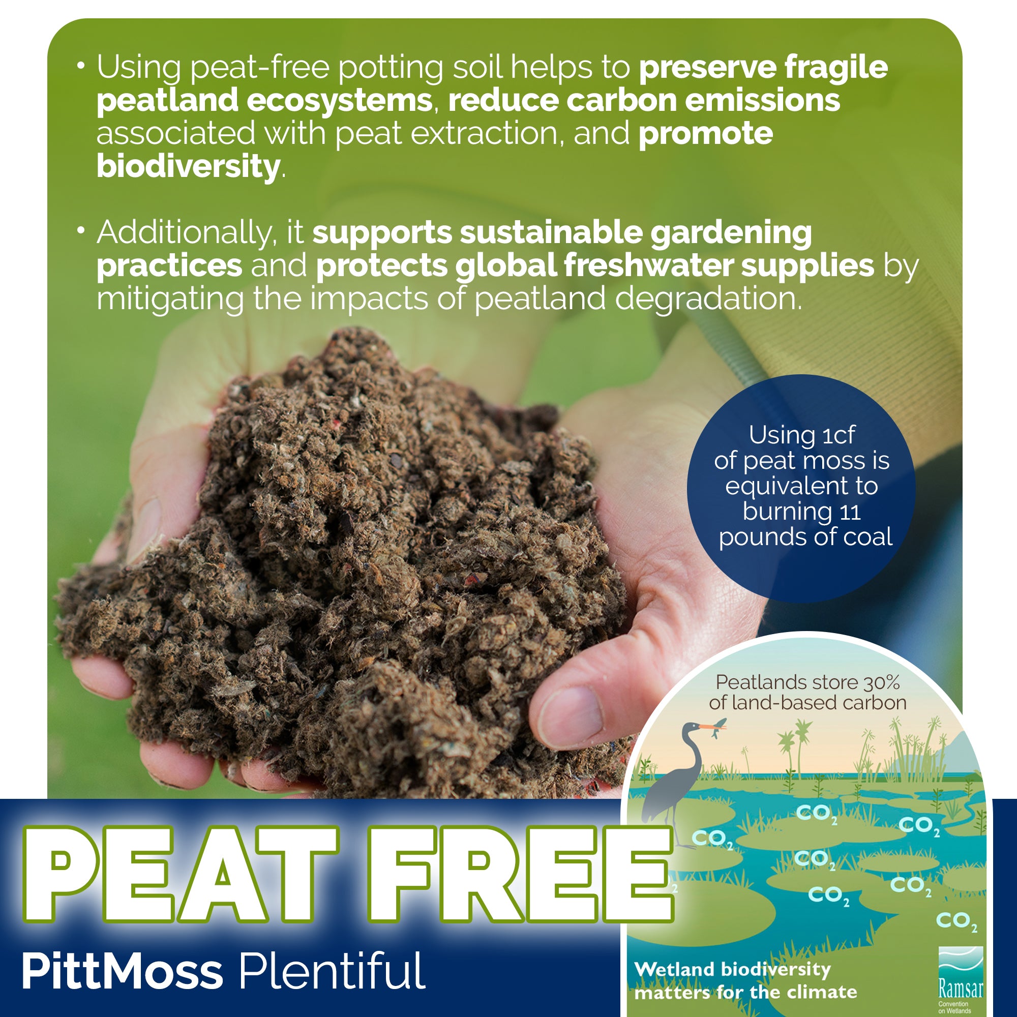 PittMoss Plentiful Organic Peat-Free Potting Mix