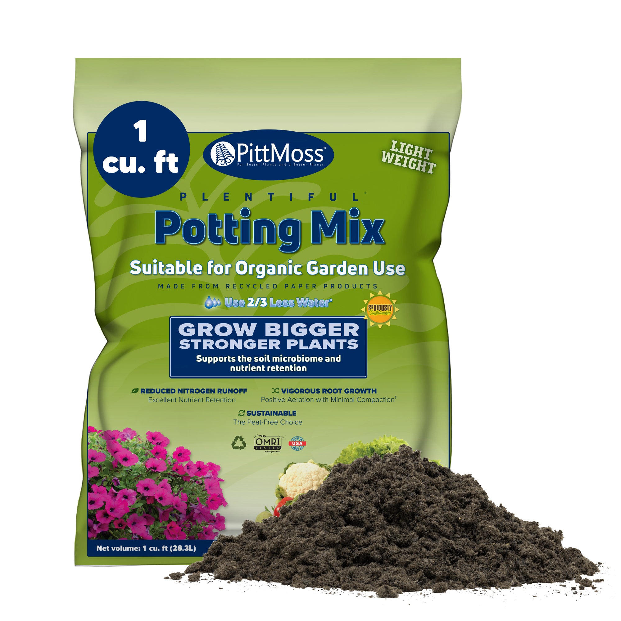 PittMoss Plentiful Organic Peat-Free Potting Mix