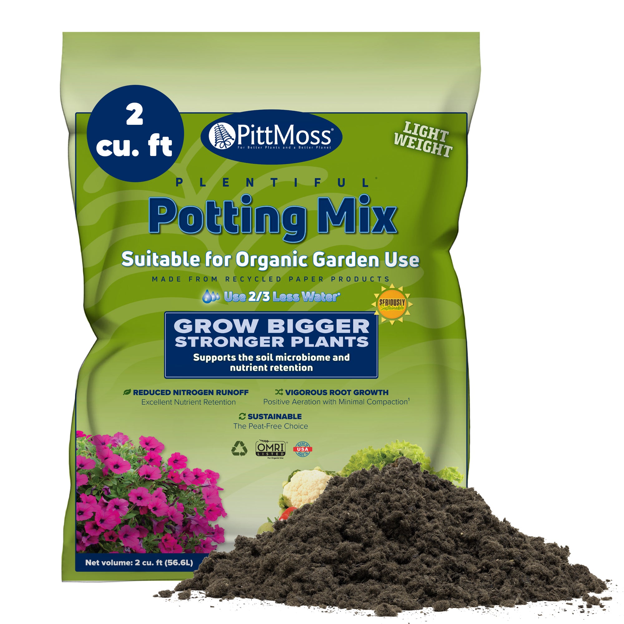 PittMoss Plentiful Organic Peat-Free Potting Mix