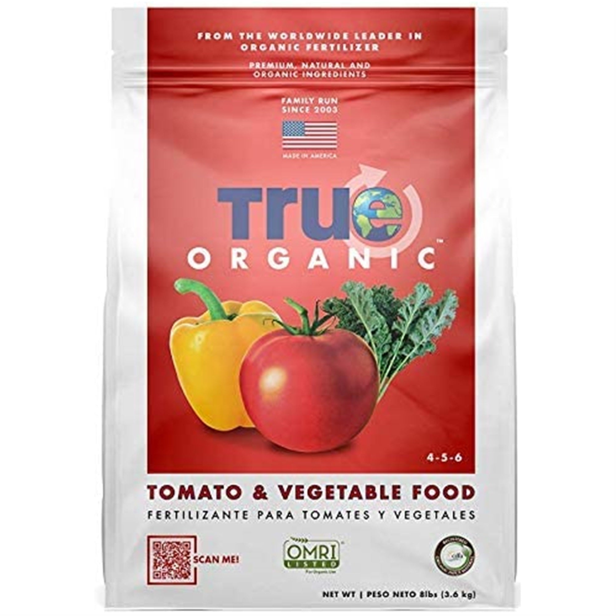 TRUE Organic Tomato & Vegetable Plant Food for Organic Gardening