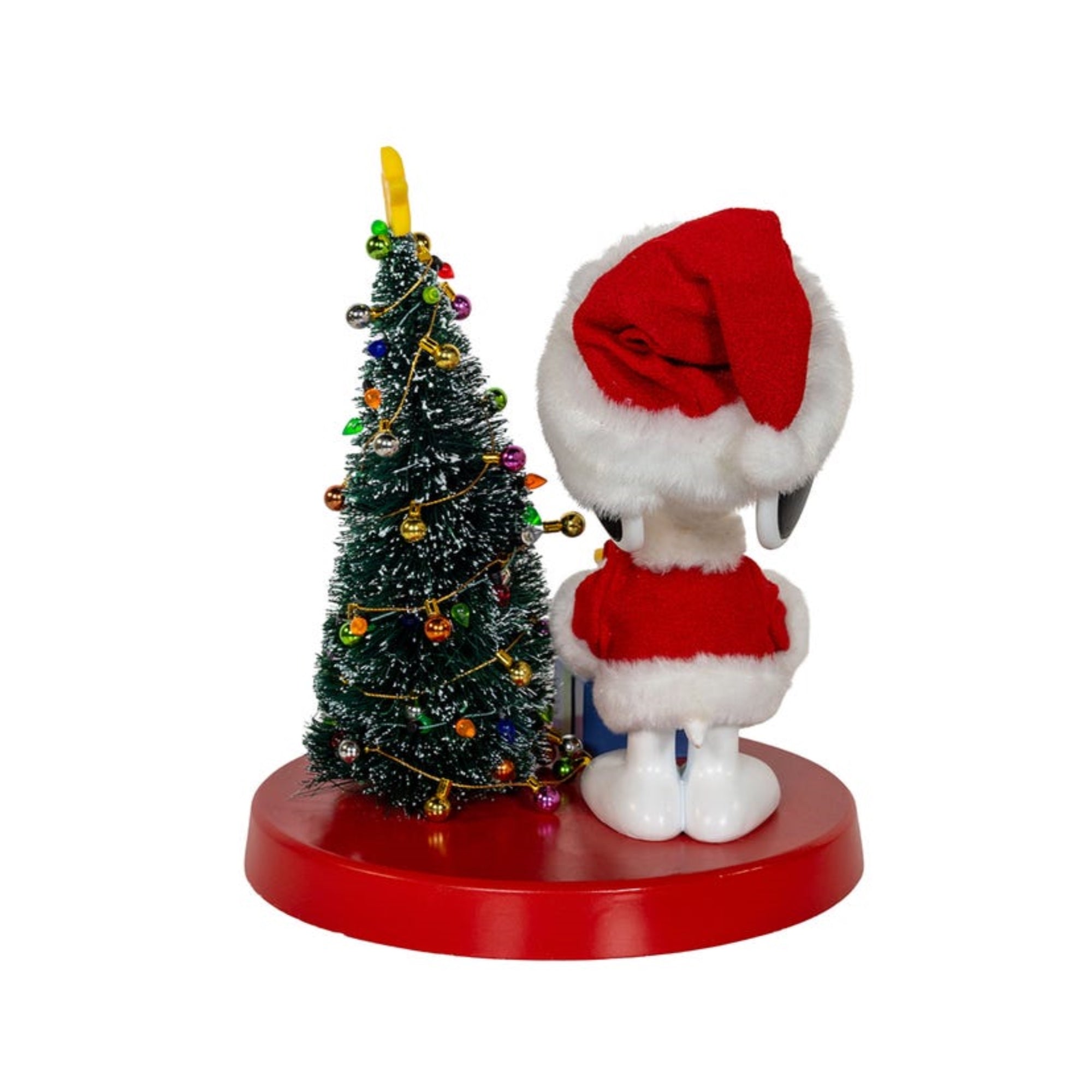 Kurt Adler Peanuts Snoopy & Woodstock Table Piece Christmas Decoration, 8"