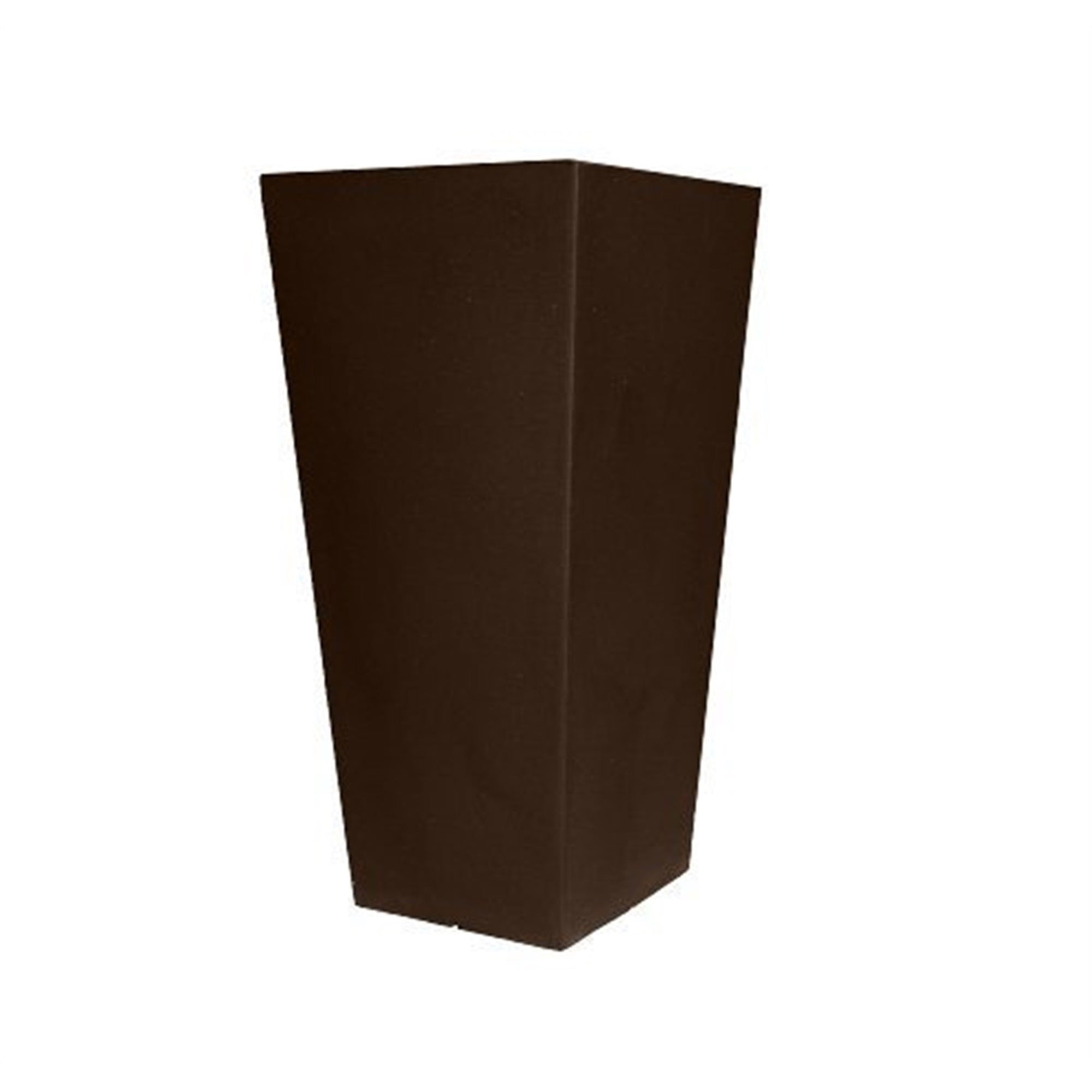 Tusco Products Cosmopolitan Tall Square Plastic Indoor/Outdoor Planter