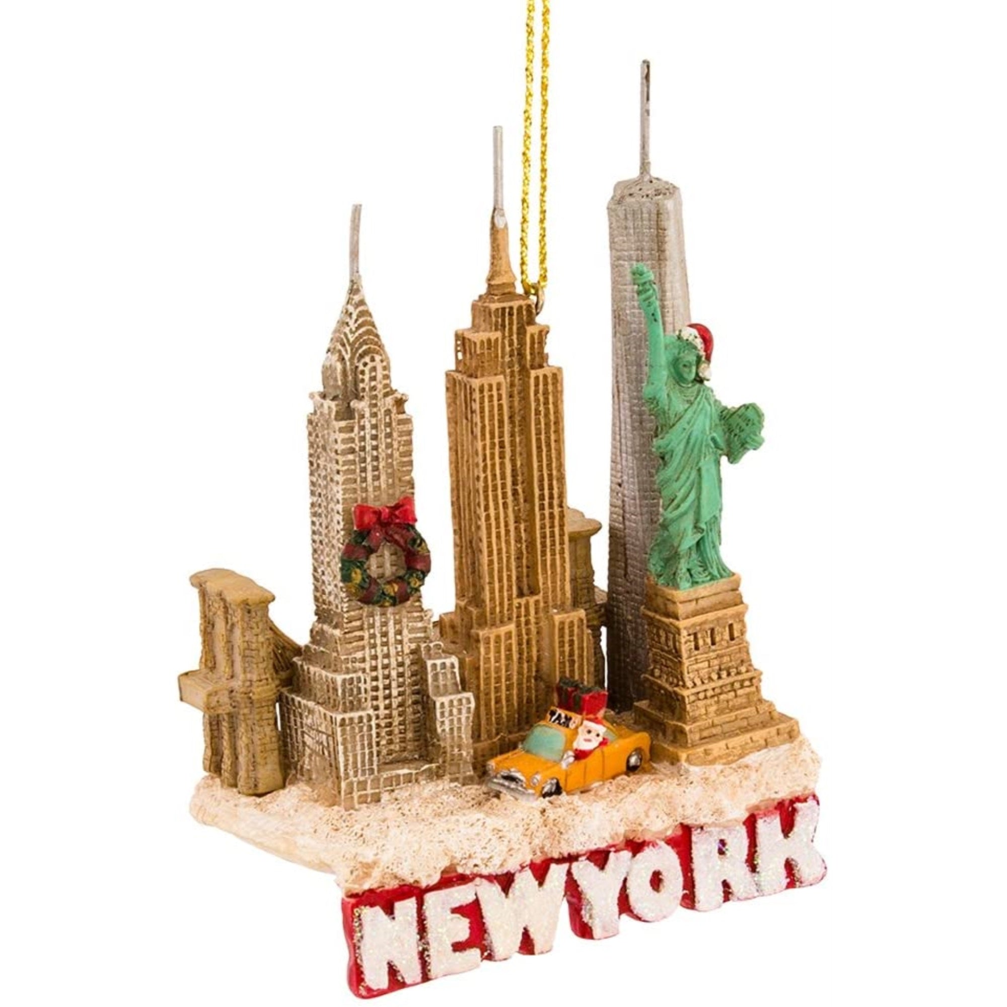 Kurt Adler Resin Ornament for Christmas Tree, New York City