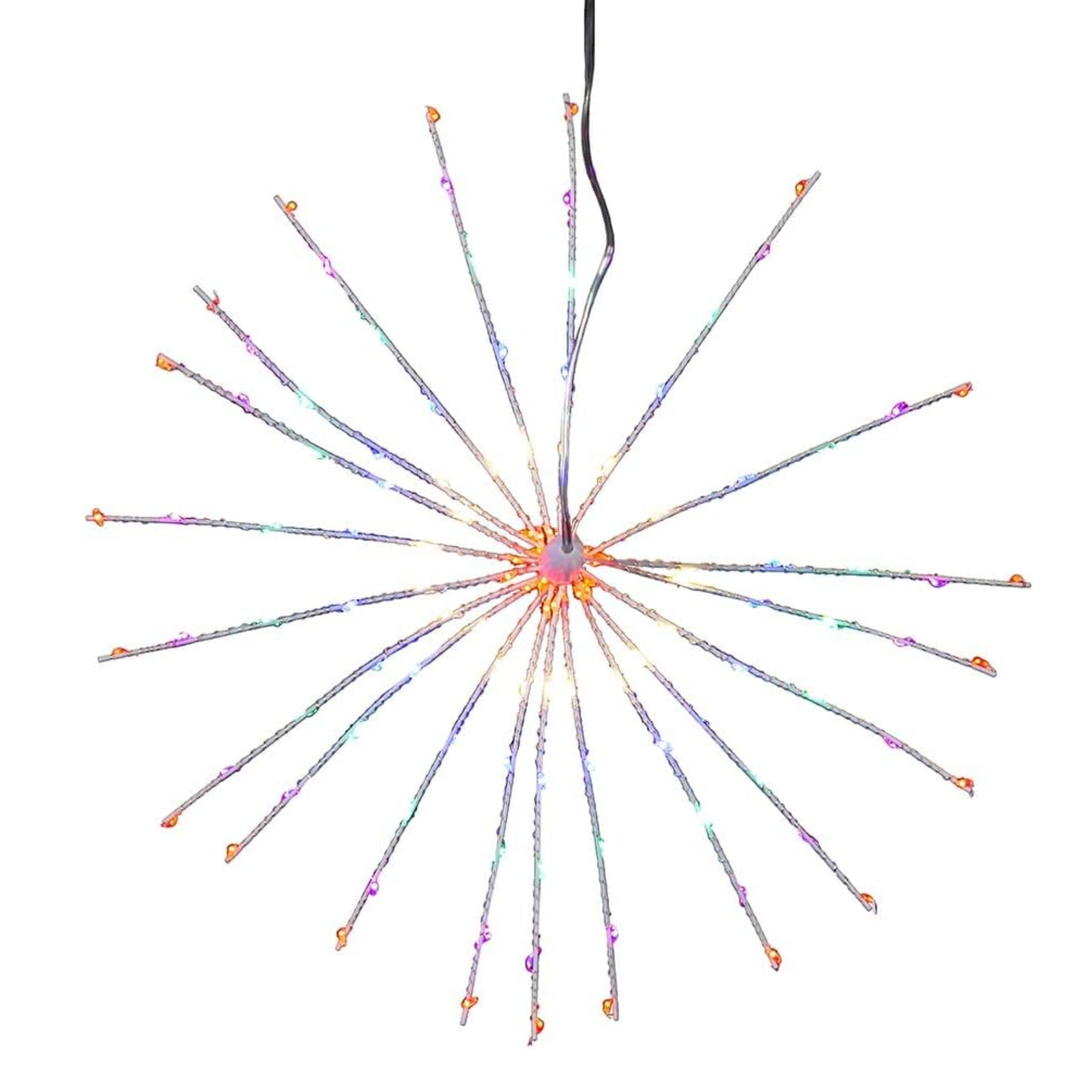 Kurt Adler Pre-Lit 3D Fairy Starburst Light, Multicolor, 12in