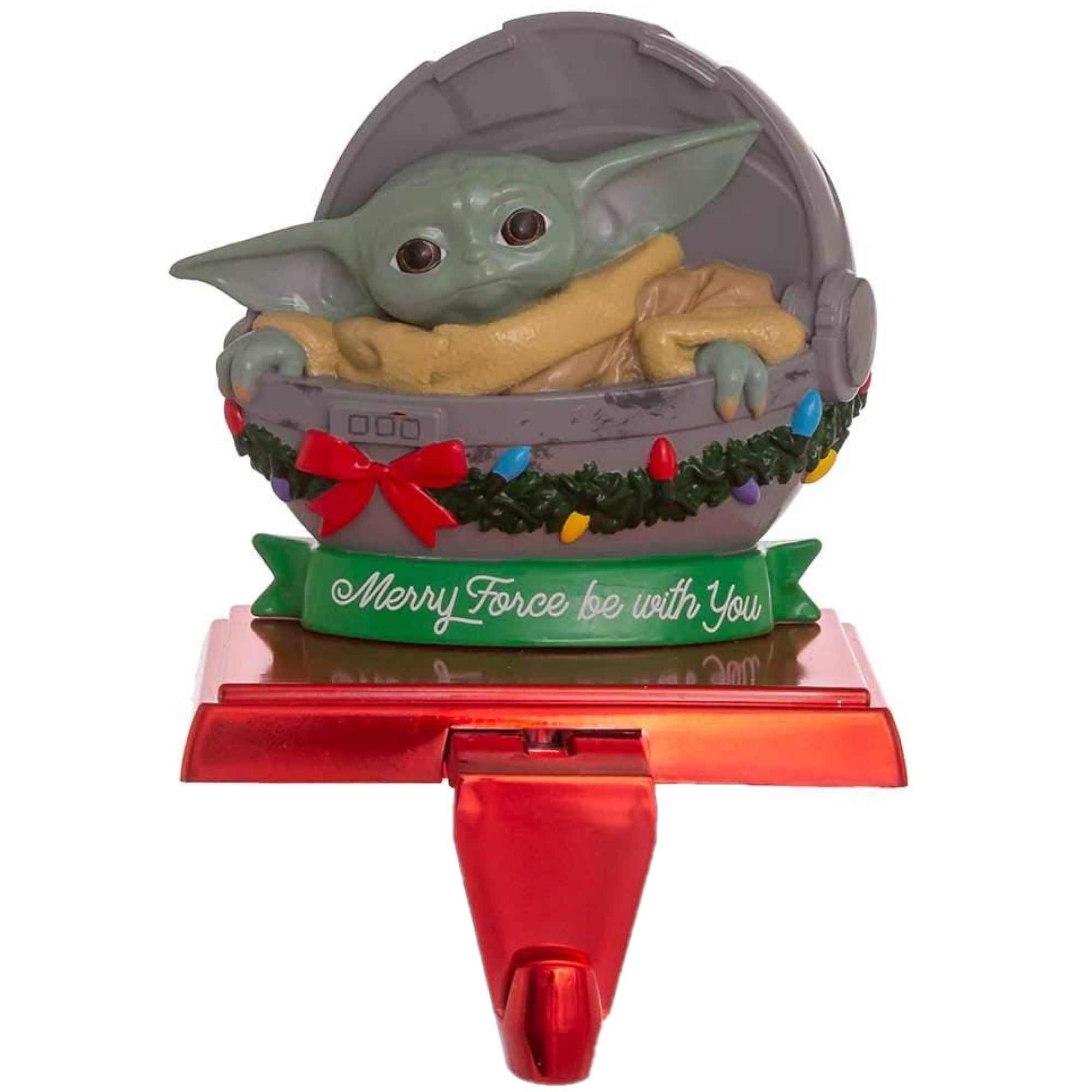 Kurt Adler Star Wars The Child Stocking Holder, Multicolored, 5in