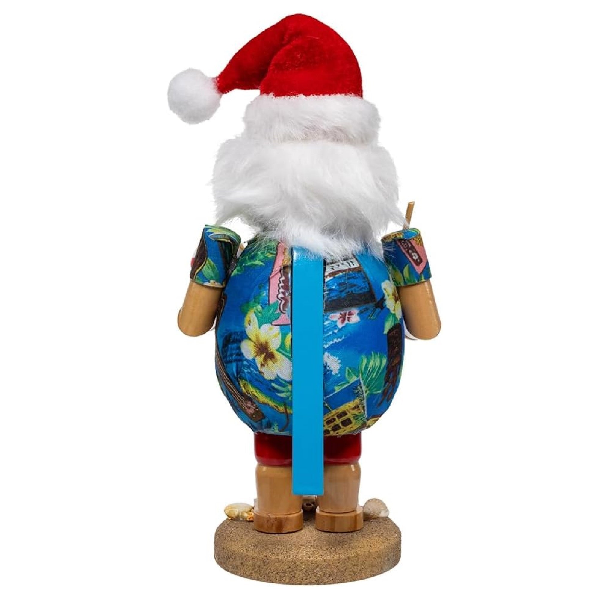 Kurt Adler Wooden Nutcracker Collection, Tropical Beach Santa, 9in